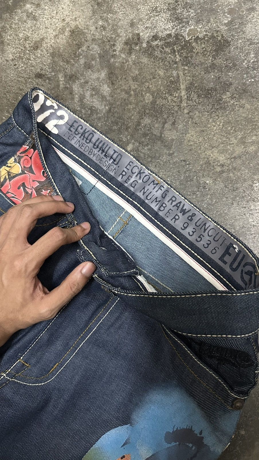 Ecko Unltd. [28] ECKO UNLTD BAGGY RAW DENIM Size US 28 / EU 44 - 6 Thumbnail