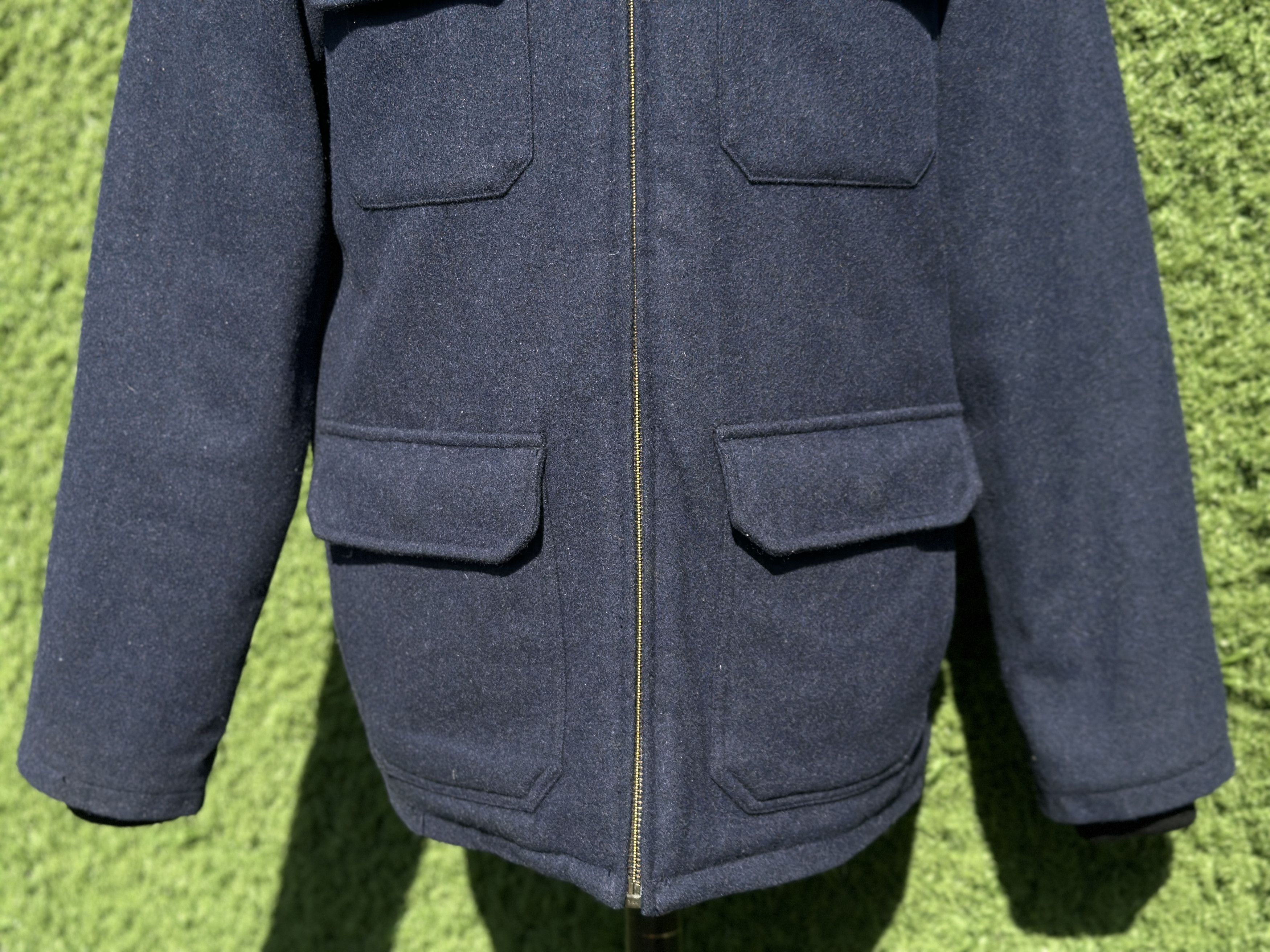 Carhartt Carhartt Court Coat Hooded Jacket Navy Wool Blend Utility L Size US L / EU 52-54 / 3 - 8 Thumbnail