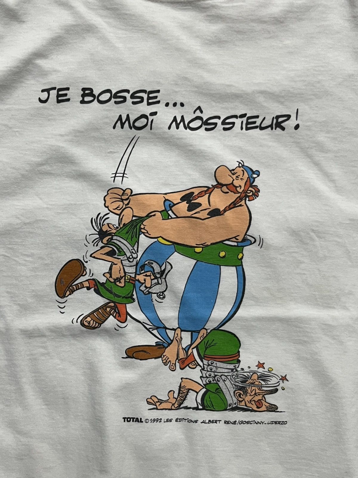 Vintage Vintage 1992 Asterix Obelix Comic Cartoon T-Shirt Size US XL / EU 56 / 4 - 2 Thumbnail