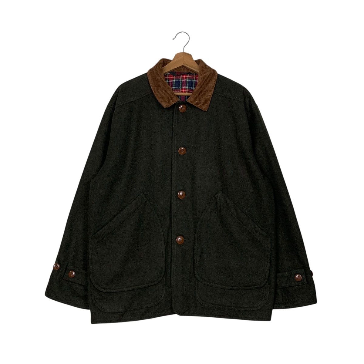 Vintage Vintage 90's BACKERS Work Button Casual Jacket #2927-C132 Size US L / EU 52-54 / 3 - 1 Thumbnail
