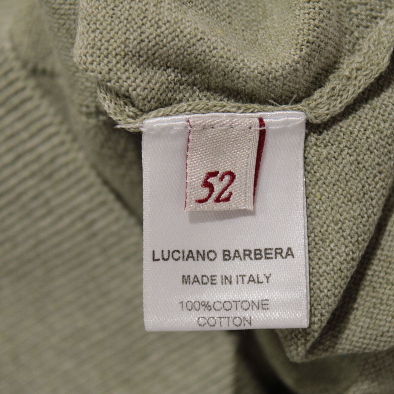 Luciano Barbera Luciano Barbera Sweater Size US L in Green Size US L / EU 52-54 / 3 - 8 Thumbnail