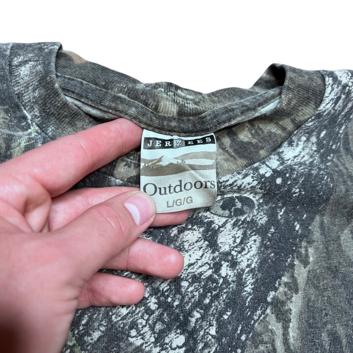 Jerzees × Vintage Y2K Jerzees Outdoors Hunting Real Tree Camo Long Sleeve Tee Size US L / EU 52-54 / 3 - 3 Thumbnail