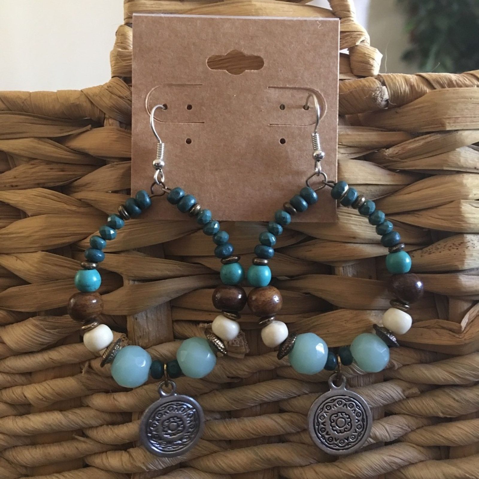 Jewelry Handmade boho chic salvaged repurposed earrings Size ONE SIZE - 1 Thumbnail