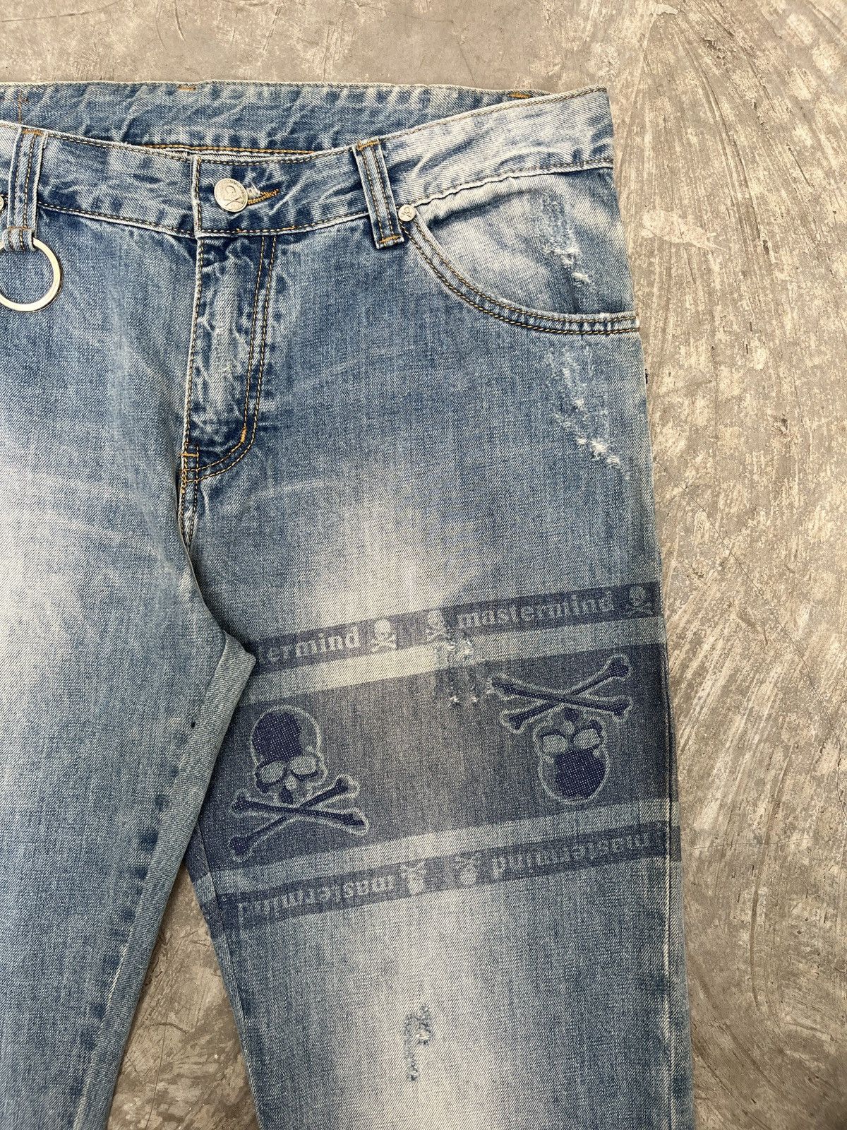 Mastermind Japan SS13 Mastermind Japan “Dreaming” Distressed Washed Jeans Size US 36 / EU 52 - 5 Thumbnail