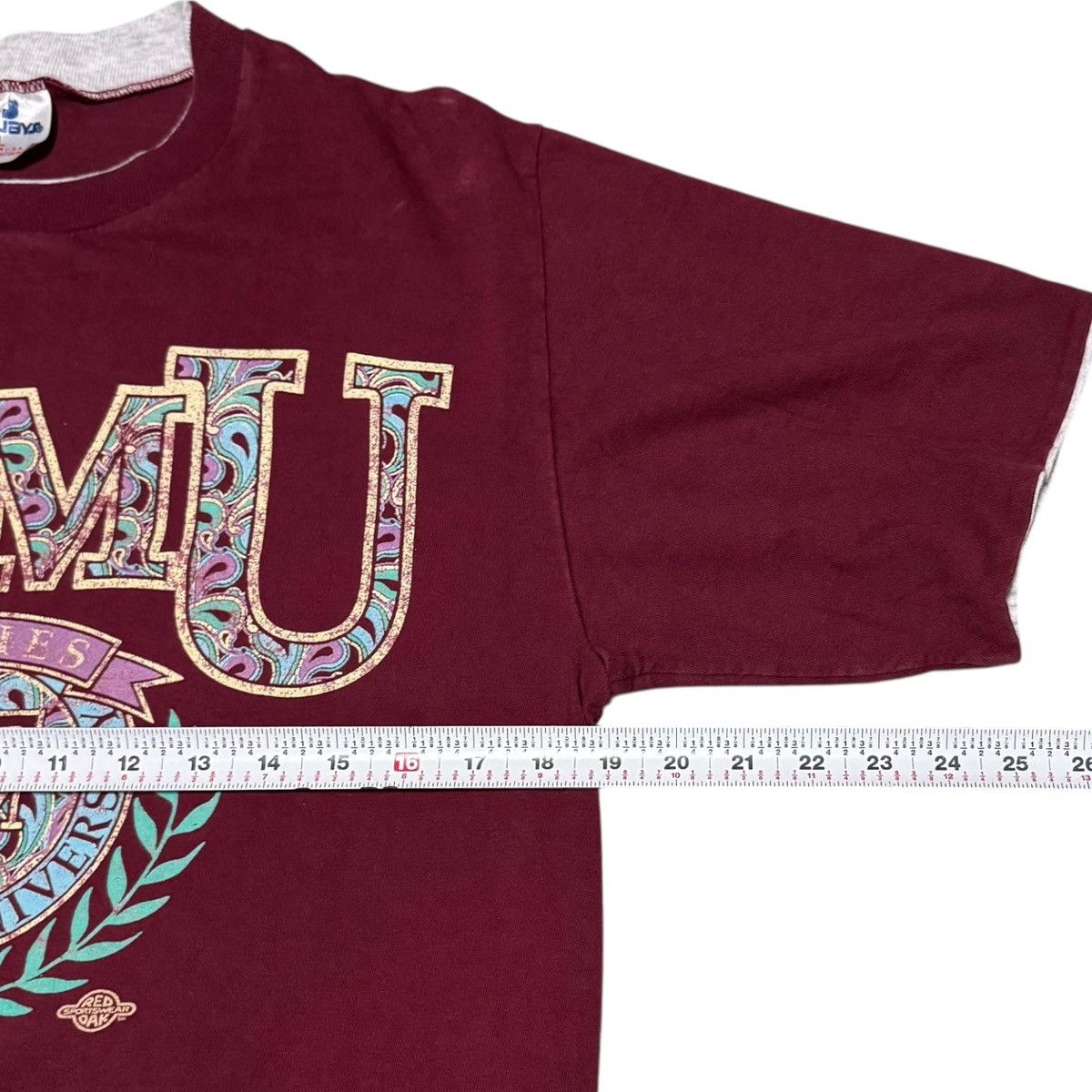 TEE JAYS Vintage 90s Texas A&M University Faded Shirt Women's Large Size L / US 10 / IT 46 - 8 Thumbnail