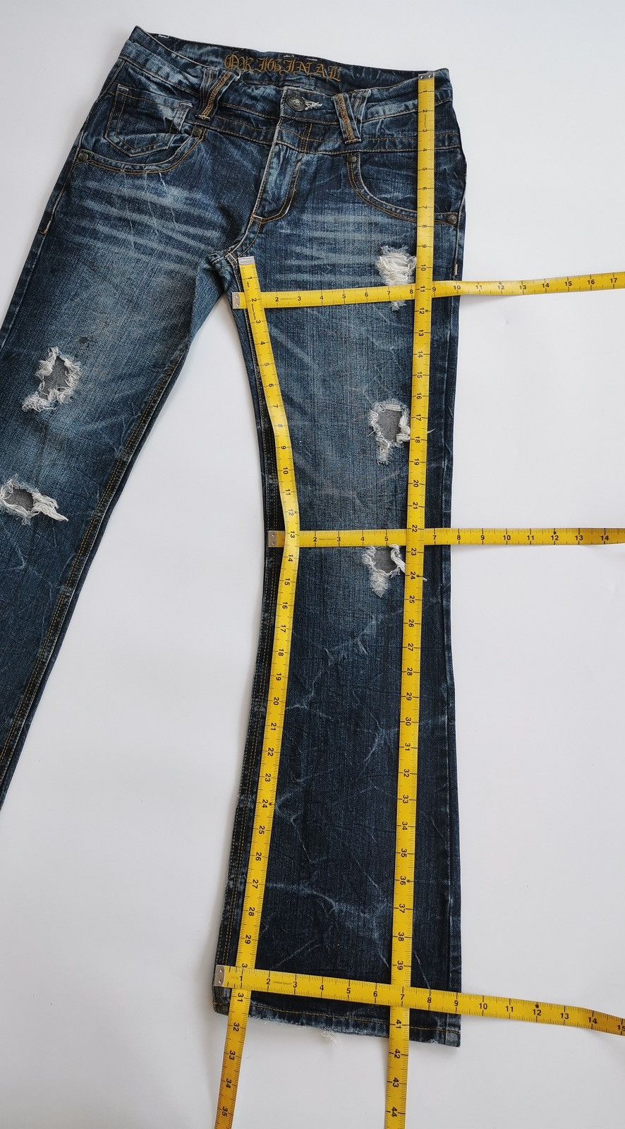 Japanese Brand Bootcut Original Jeans Japan Distressed Clawmark Denim Size US 30 / EU 46 - 12 Thumbnail