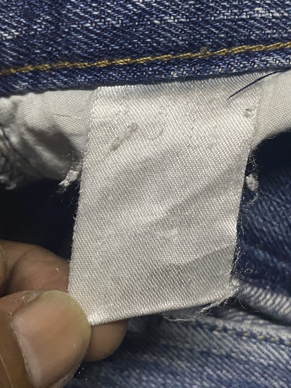 Japanese Brand Vintage Rapidly Embroidery Logo Faded Wash Taperred Leg Jean Size US 33 - 18 Thumbnail