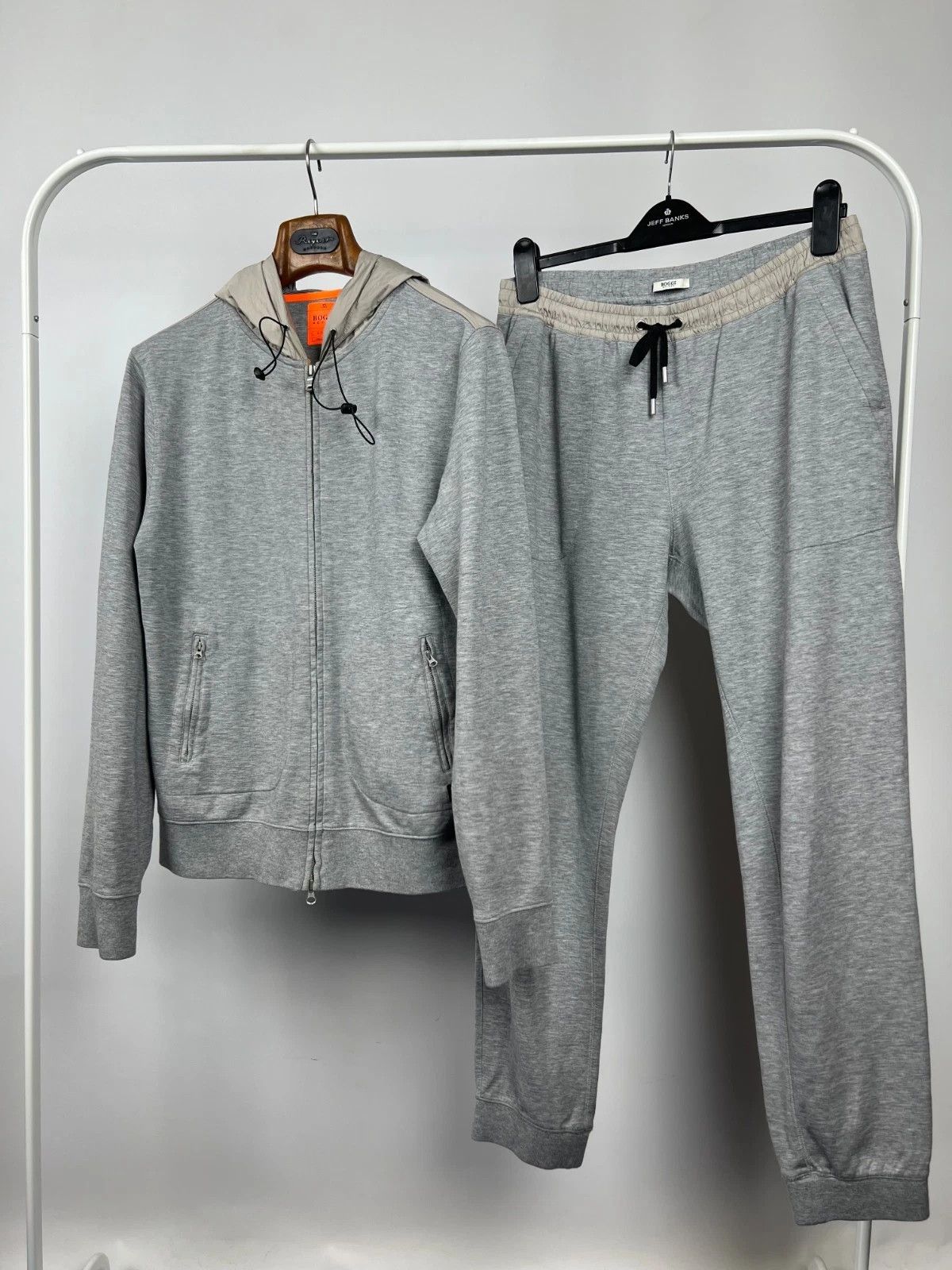 Boggi Boggi Active Lifestyle Tracksuit Full Zip Hoodie Joggers Size US L / EU 52-54 / 3 - 1 Thumbnail