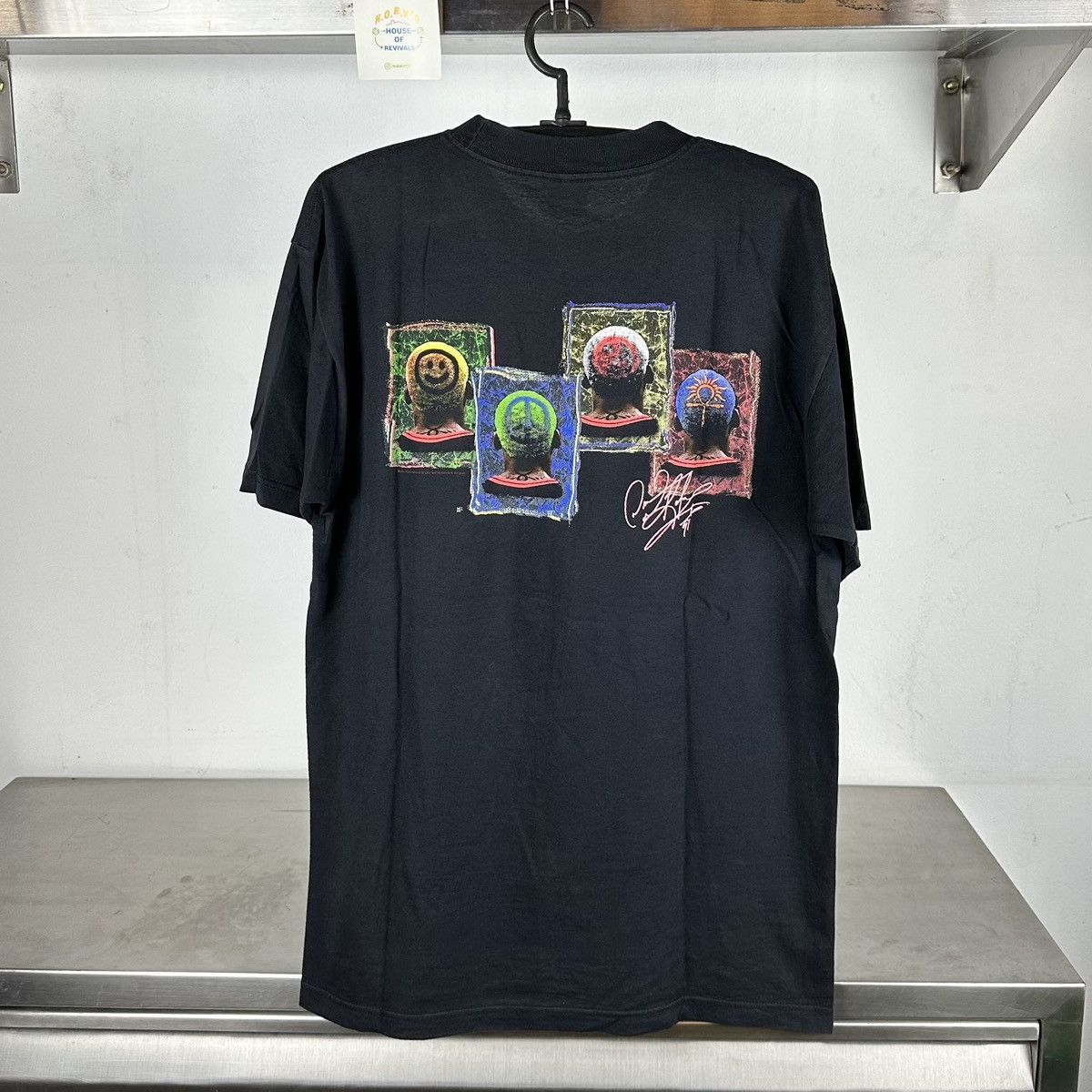 NBA Vintage 90s Dennis Rodman Sign of the Times NBA T-shirt Size US L / EU 52-54 / 3 - 1 Thumbnail