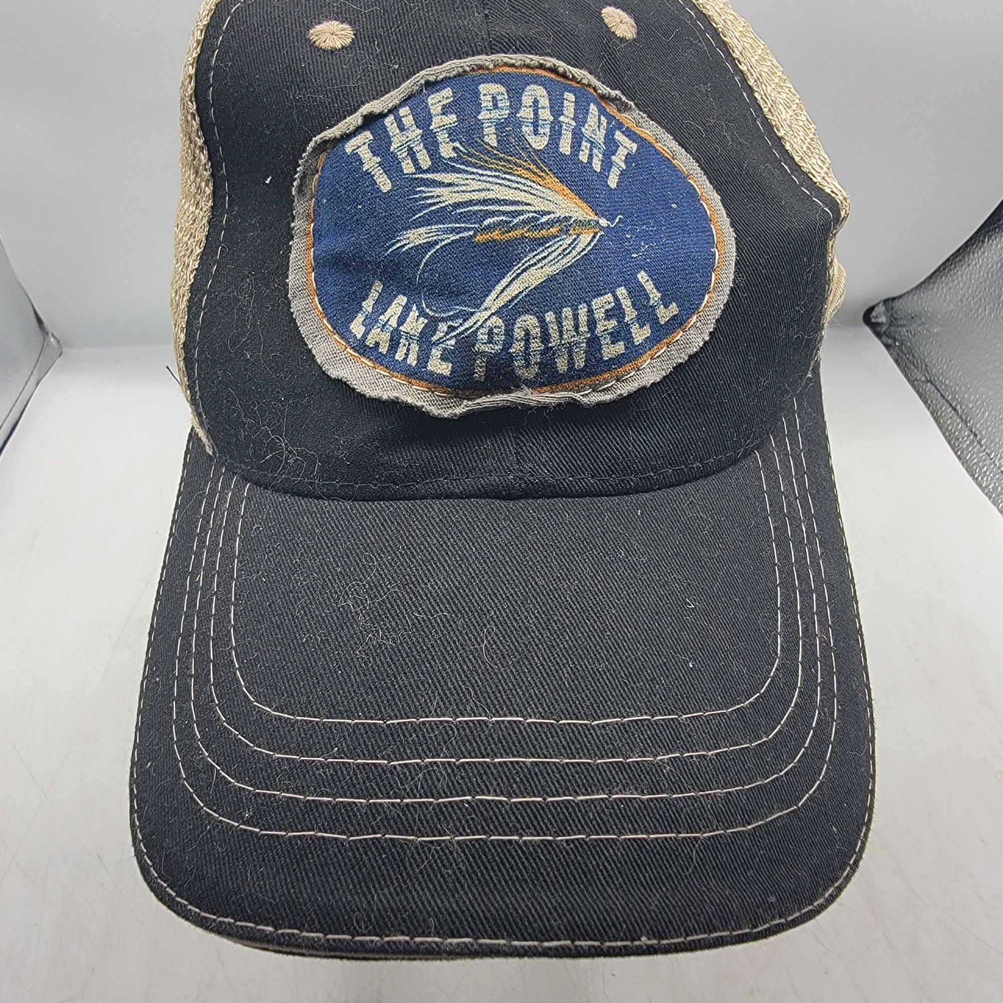 Cobra The Point Lake Powell Trucker Hat Black Tan Adjustable Casua Size ONE SIZE - 9 Thumbnail