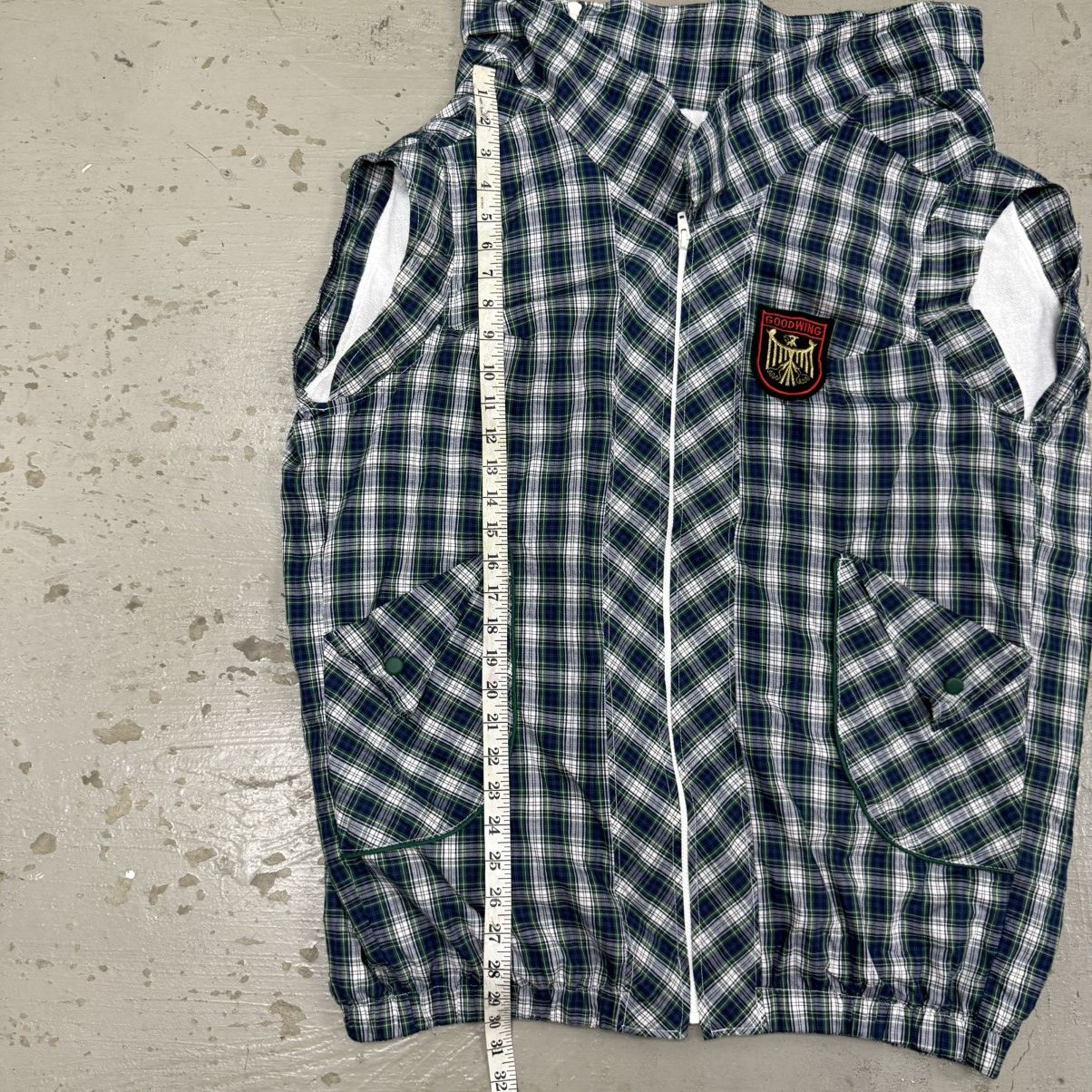 Seditionaries Seditionaries Plaid Sleeveless Multi Zip Up Jacket Vultures Size US L / EU 52-54 / 3 - 6 Thumbnail