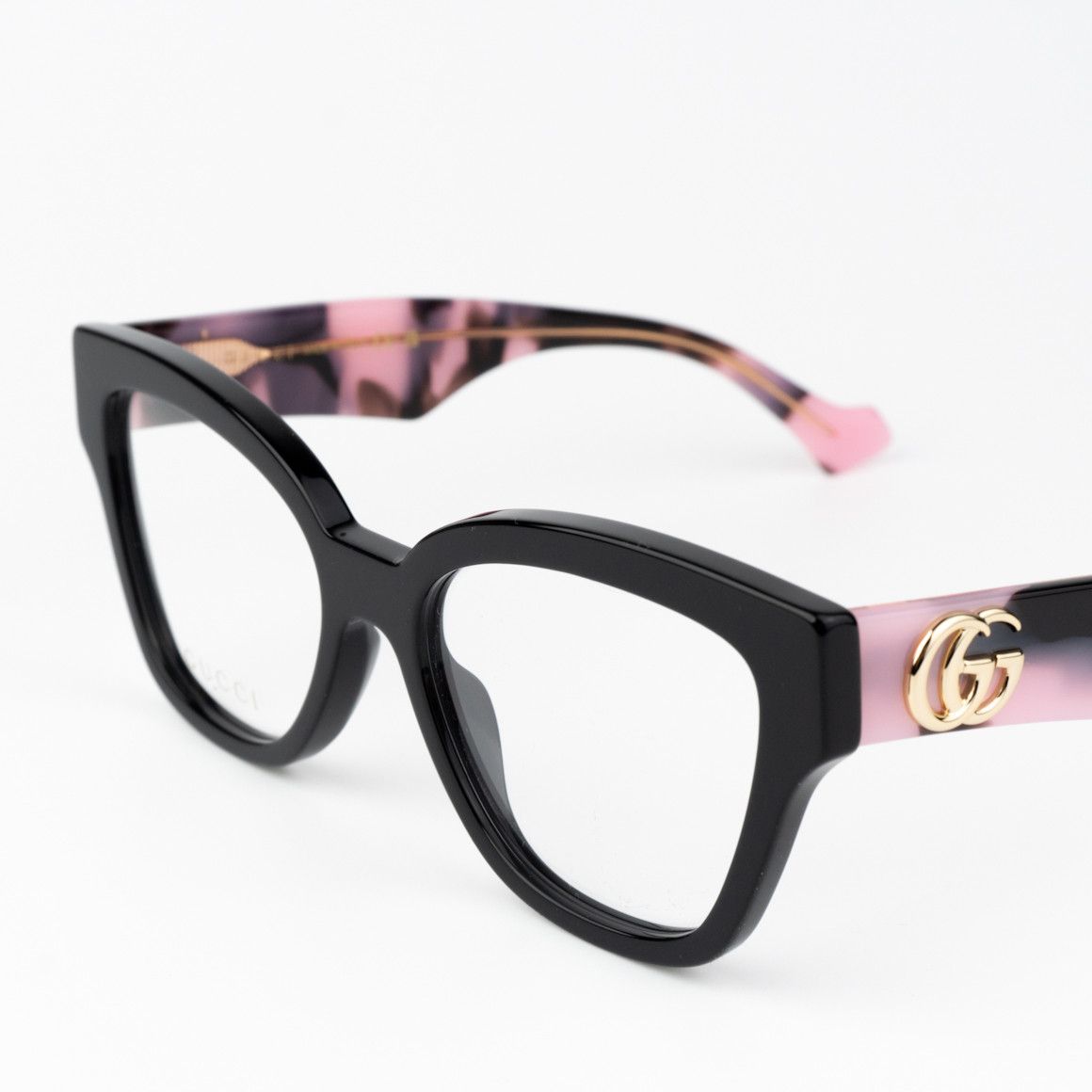 Gucci NEW Gucci GG1424O 012 Black Pink Cat Eye Women Eyeglasses Size ONE SIZE - 5 Thumbnail