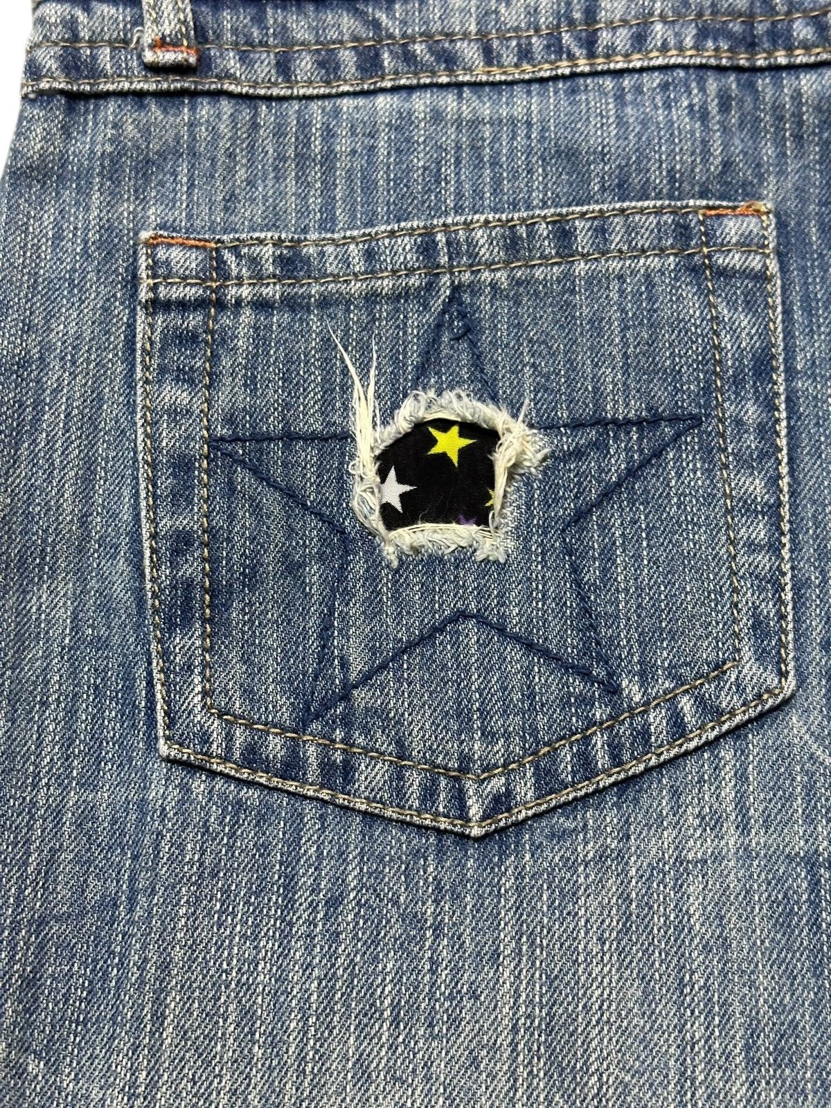 Japanese Brand Vintage Japanese Brand Double Waist Grunge Distressed Denim Size US 33 - 6 Thumbnail