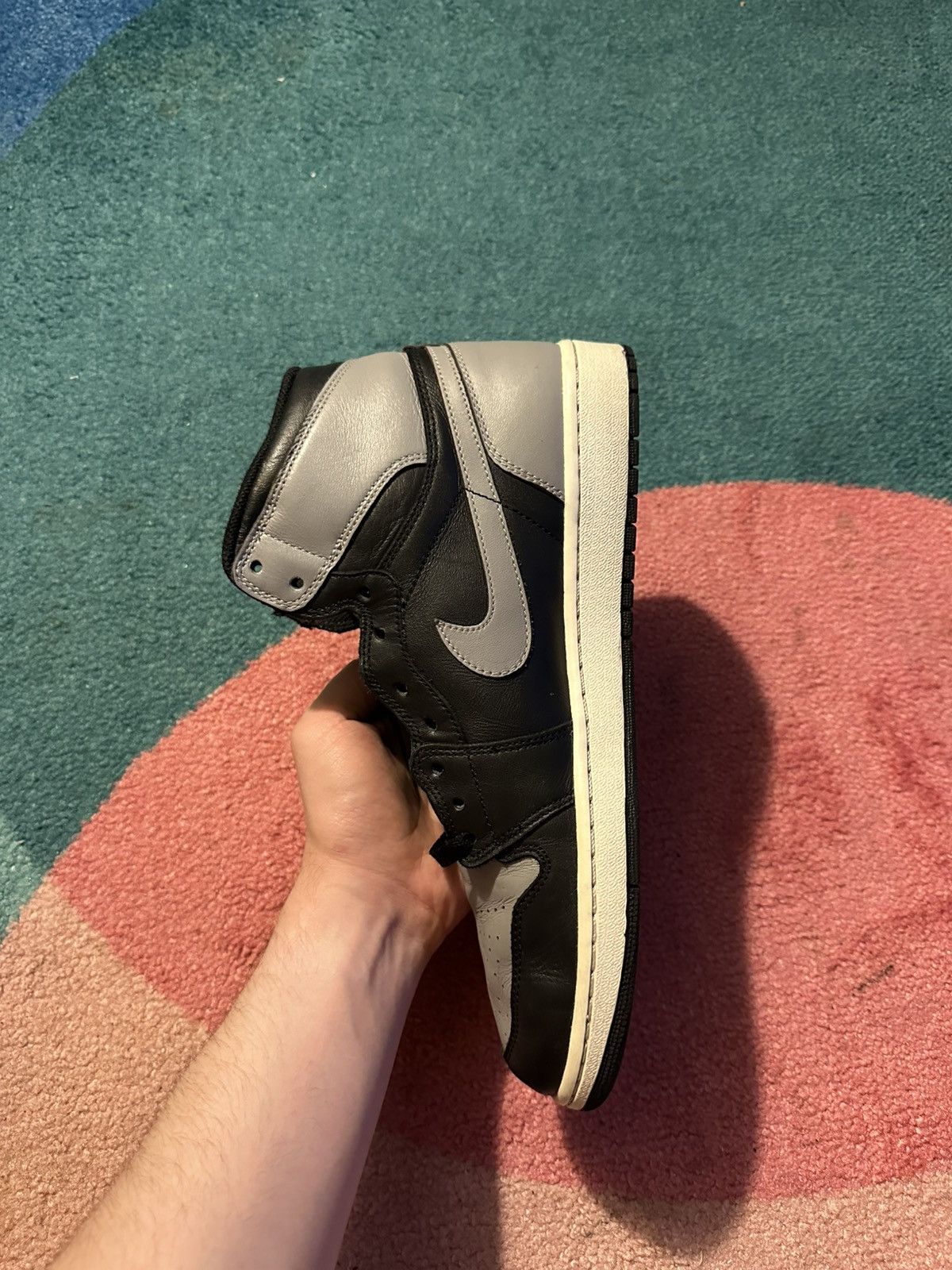 Jordan Brand Air Jordan 1 Retro High OG Shadow 2013 Size US 12 / EU 45 - 5 Thumbnail