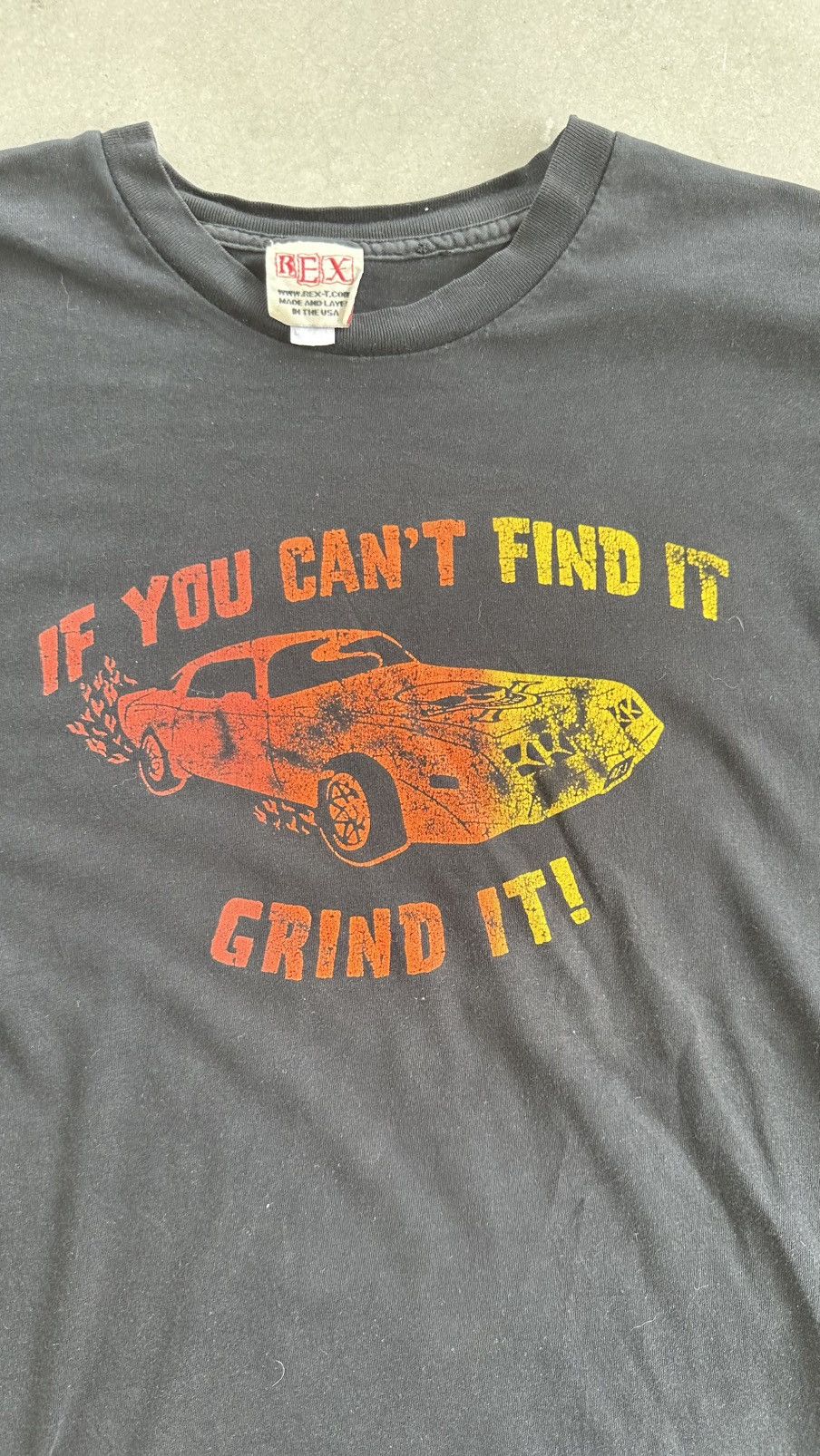VINTAGE REX GRIND IT RACING TEE