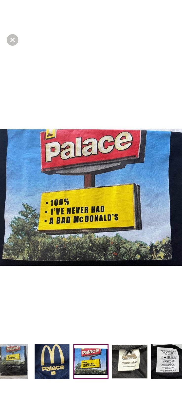 Palace Palace x McDonalds Collab - 2023 Limited Run - Size Large Size US L / EU 52-54 / 3 - 2 Thumbnail
