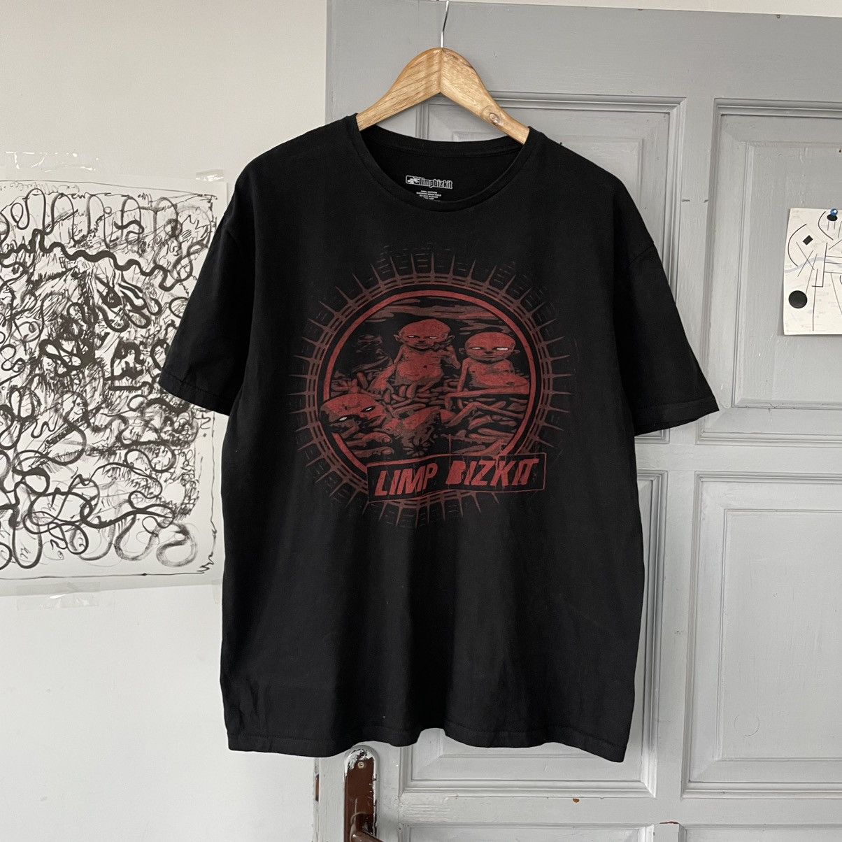 Band Tees × Vintage Vintage Limp Bizkit Nu Metal Rock T-shirt 00’s Y2K Size US L / EU 52-54 / 3 - 4 Thumbnail