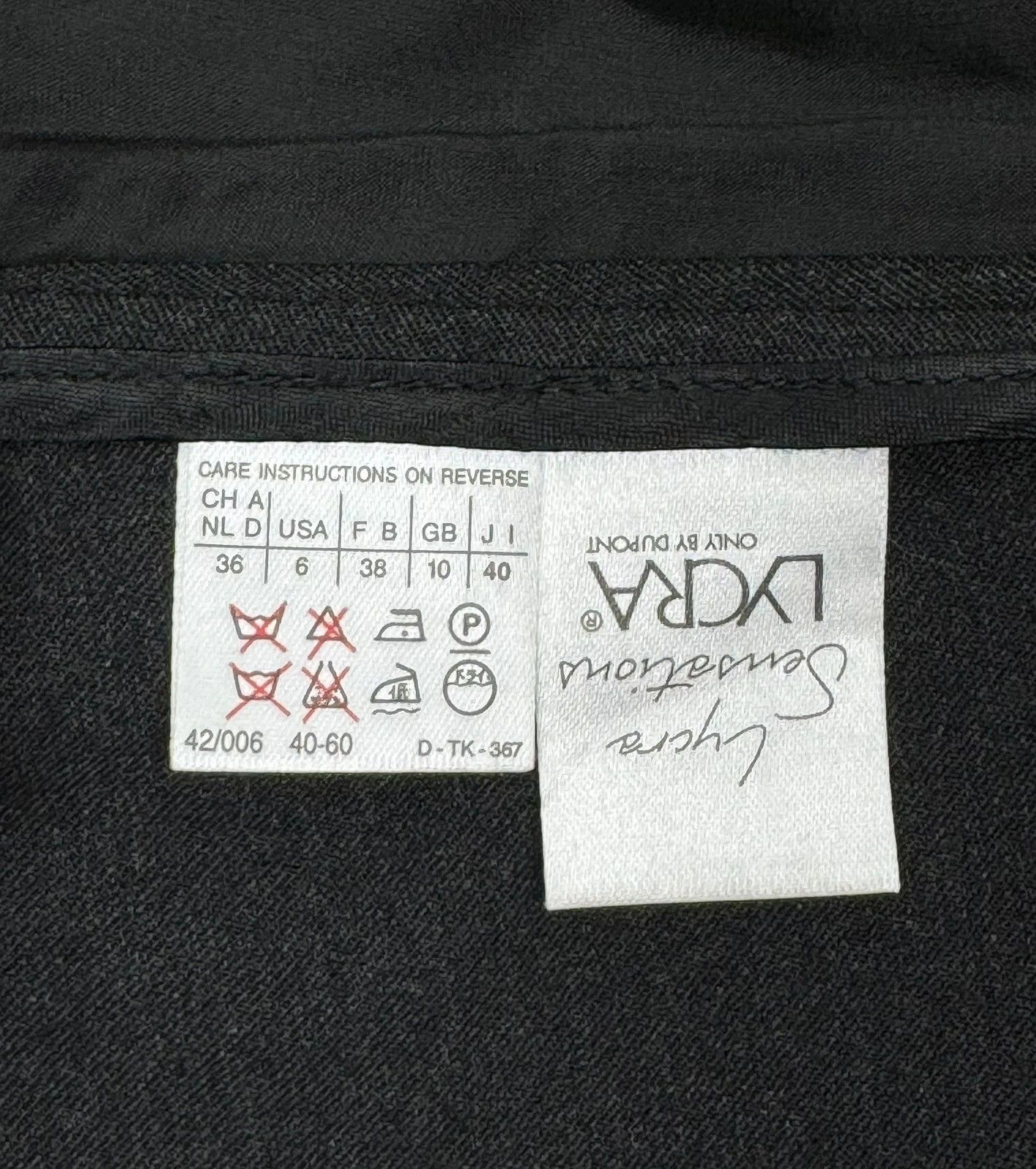 Sportmax Dark Grey Wool Polyamide Long Blazer UK10 US6