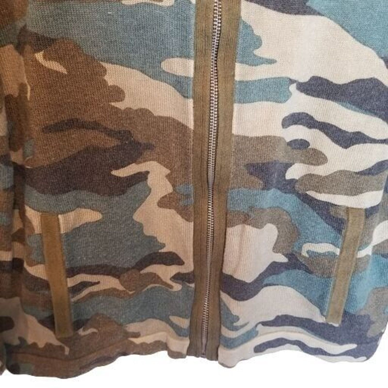 J.Crew J. Crew Womens Wool Camo Bomber Jacket Full Zip Size S Camo Size S / US 4 / IT 40 - 4 Thumbnail