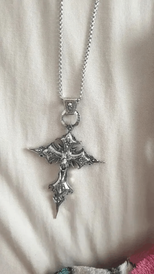 Vintage Cross Pendant Good Friday Necklace Size ONE SIZE - 5 Thumbnail
