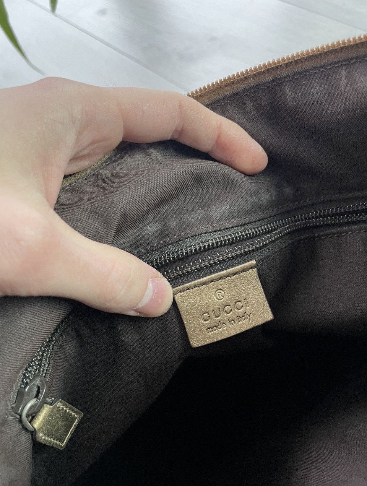 Gucci × Vintage Gucci GG Supreme monogram canvas bag messenger Size ONE SIZE - 14 Thumbnail