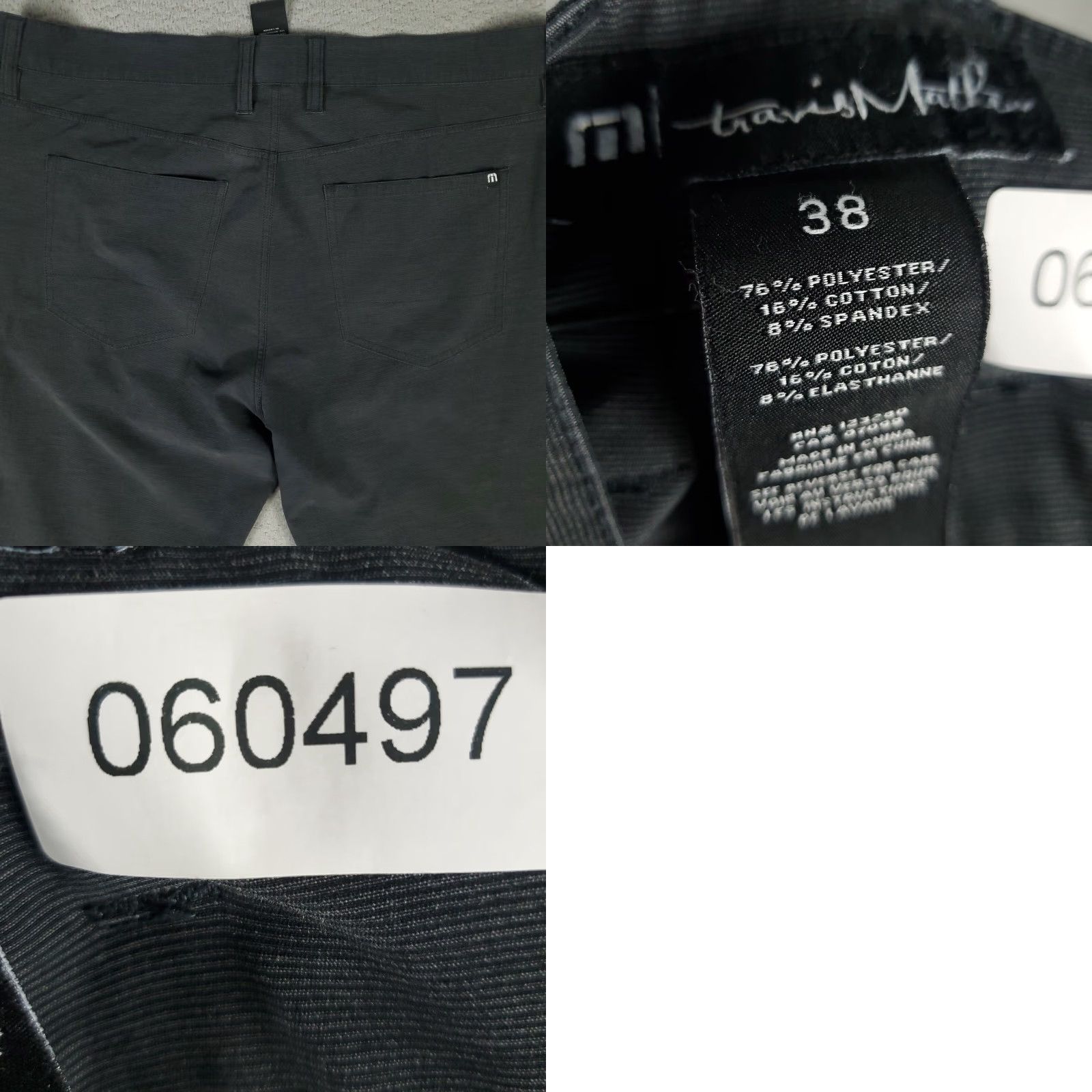 TravisMathew Travis Mathew Pants Mens 38x31 Gray 5 Pocket Flat Front Chino Trousers Size US 38 / EU 54 - 8 Thumbnail