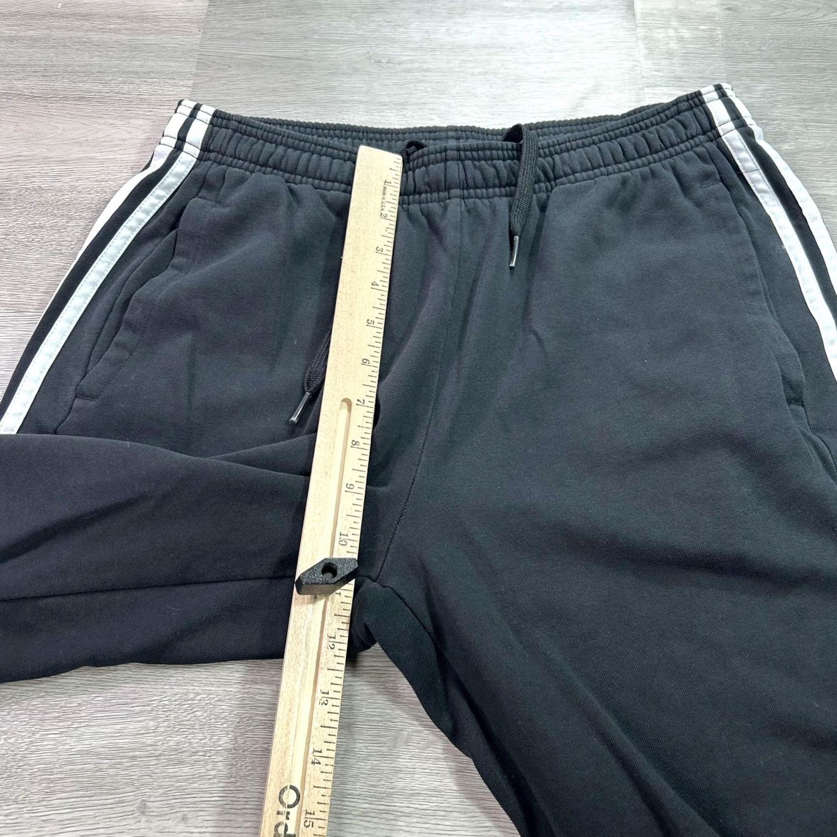 Adidas Adidas Sweatpants Mens Medium Black Fleece 3 Stripe Jogger Athletic GM9435 Size US 31 - 7 Thumbnail