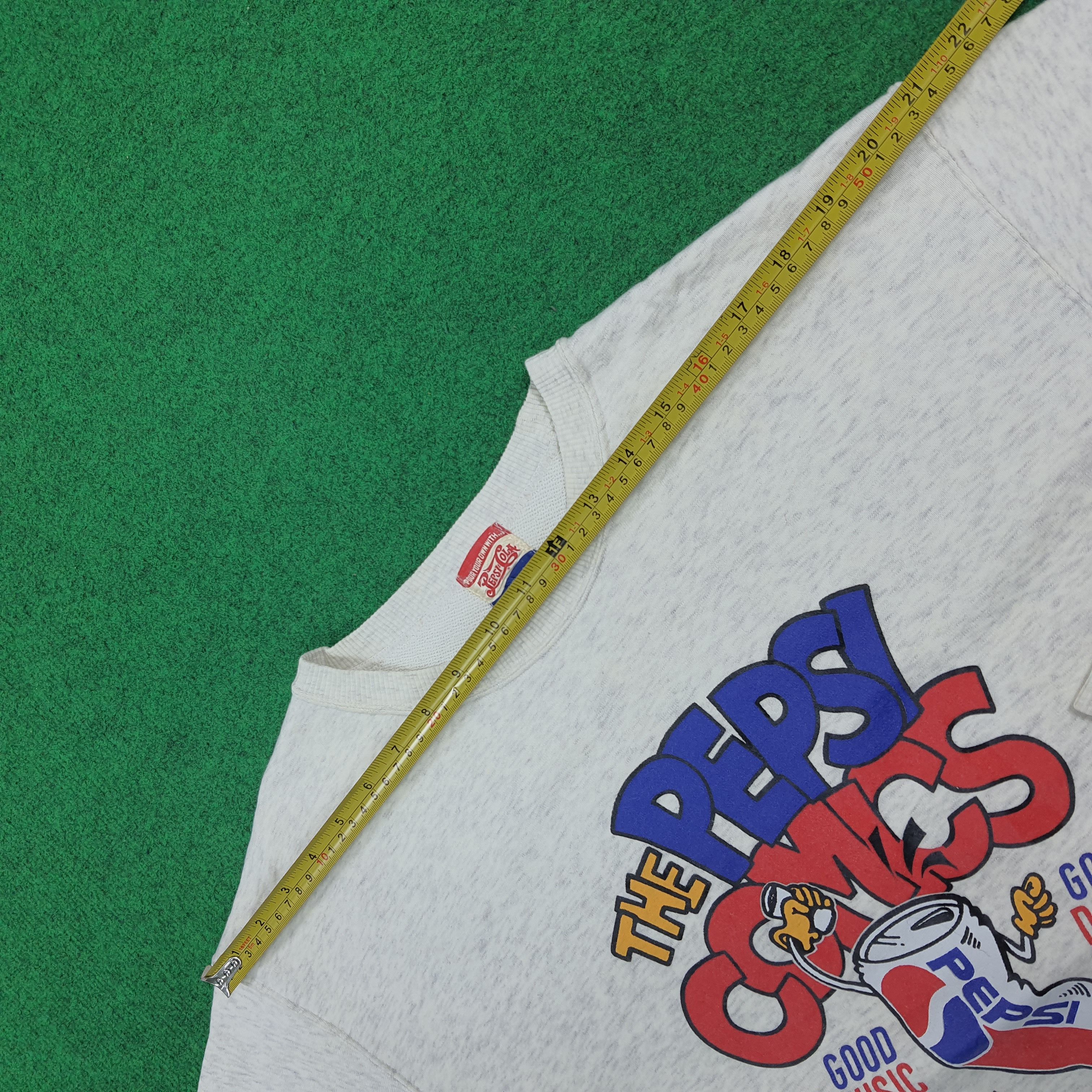 Pepsi Vintage 90s Retro Pepsi Cola Comics Sweatshirt C306N1 Size US S / EU 44-46 / 1 - 9 Thumbnail