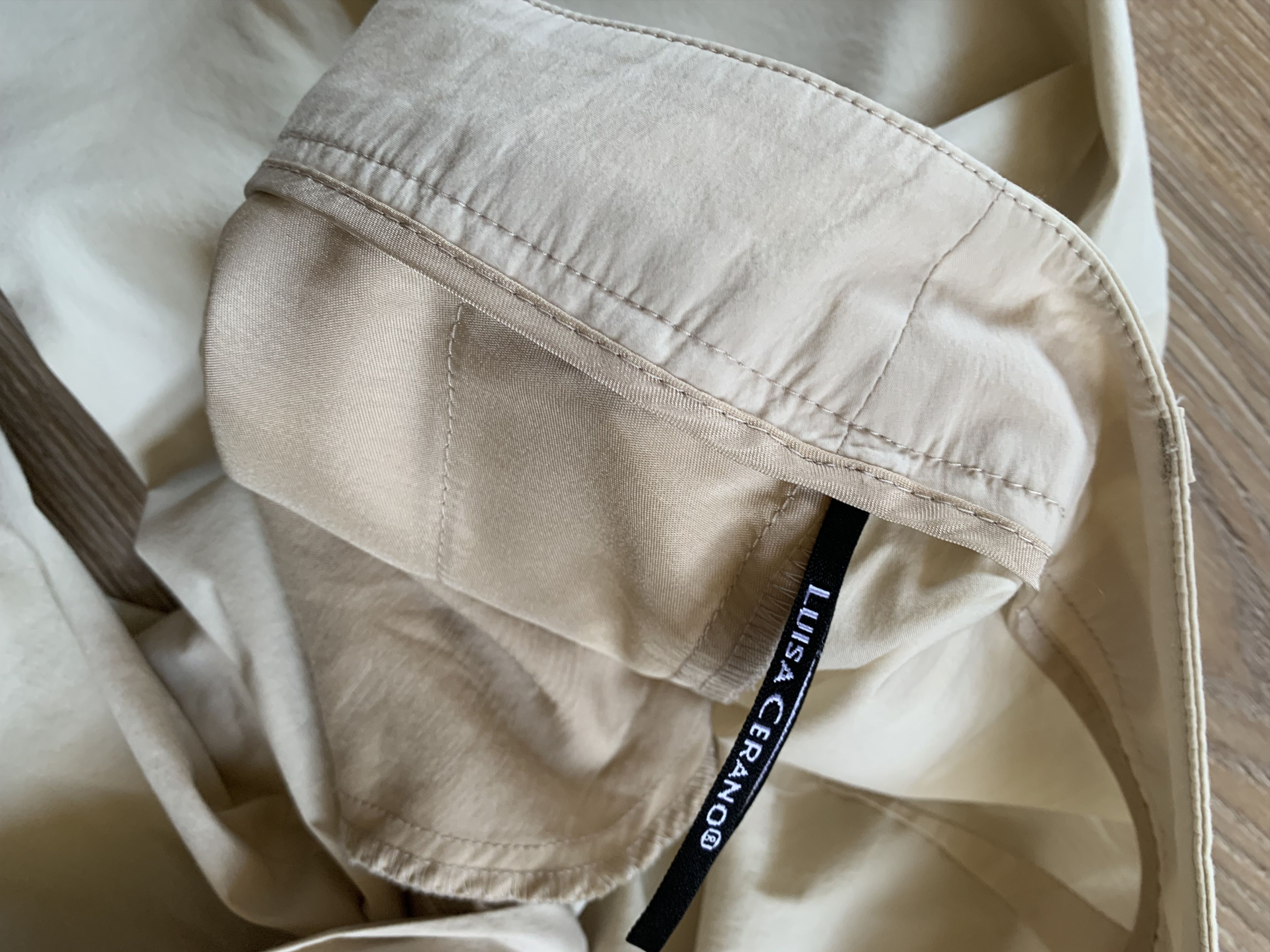 Luisa Cerano Luisa Cerano Ultra Light Beige Trousers Pants Size 34" / US 12 / IT 48 - 8 Thumbnail