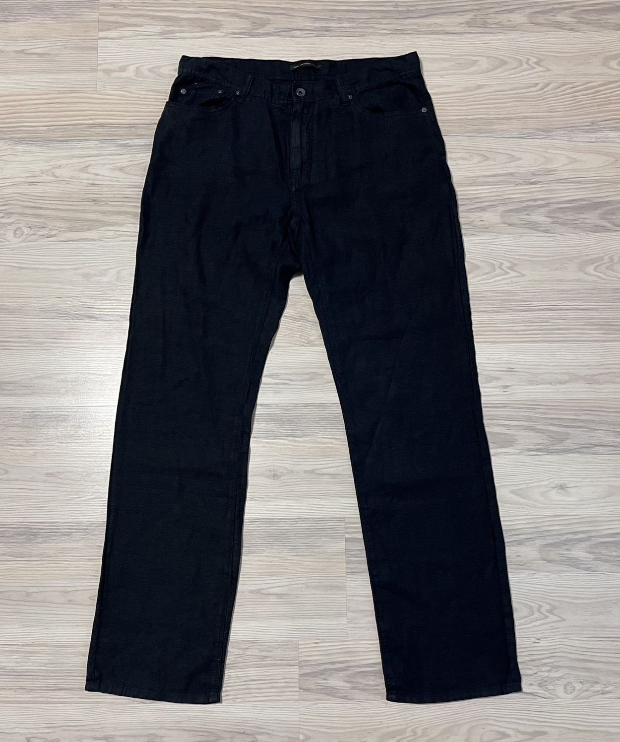 John Varvatos John Varvatos Black Linen Pants Grailed