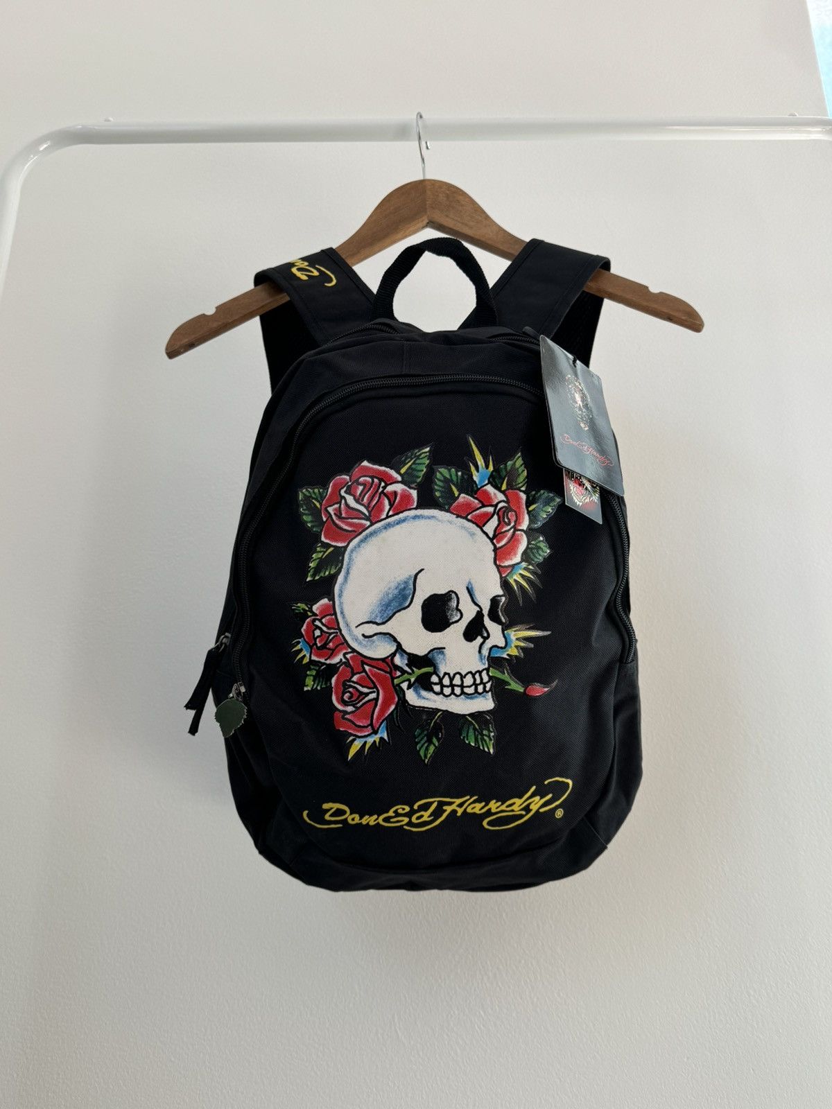 Ed Hardy Vintage Don Ed Hardy Y2K Big Logo Backpack balack Size ONE SIZE - 1 Thumbnail