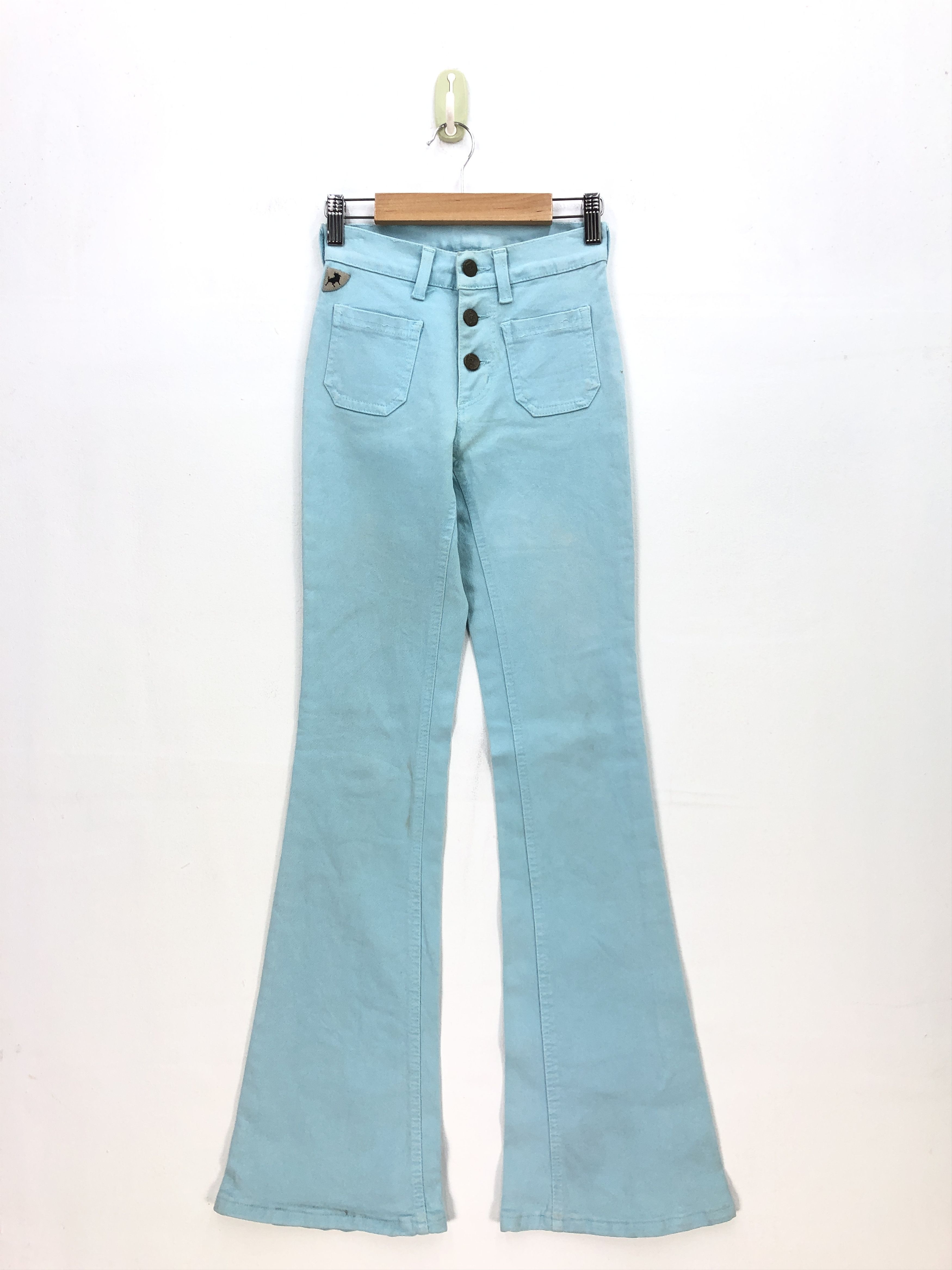 Vintage Japanese Jeans Boot Cut Denim Super Flare Pants