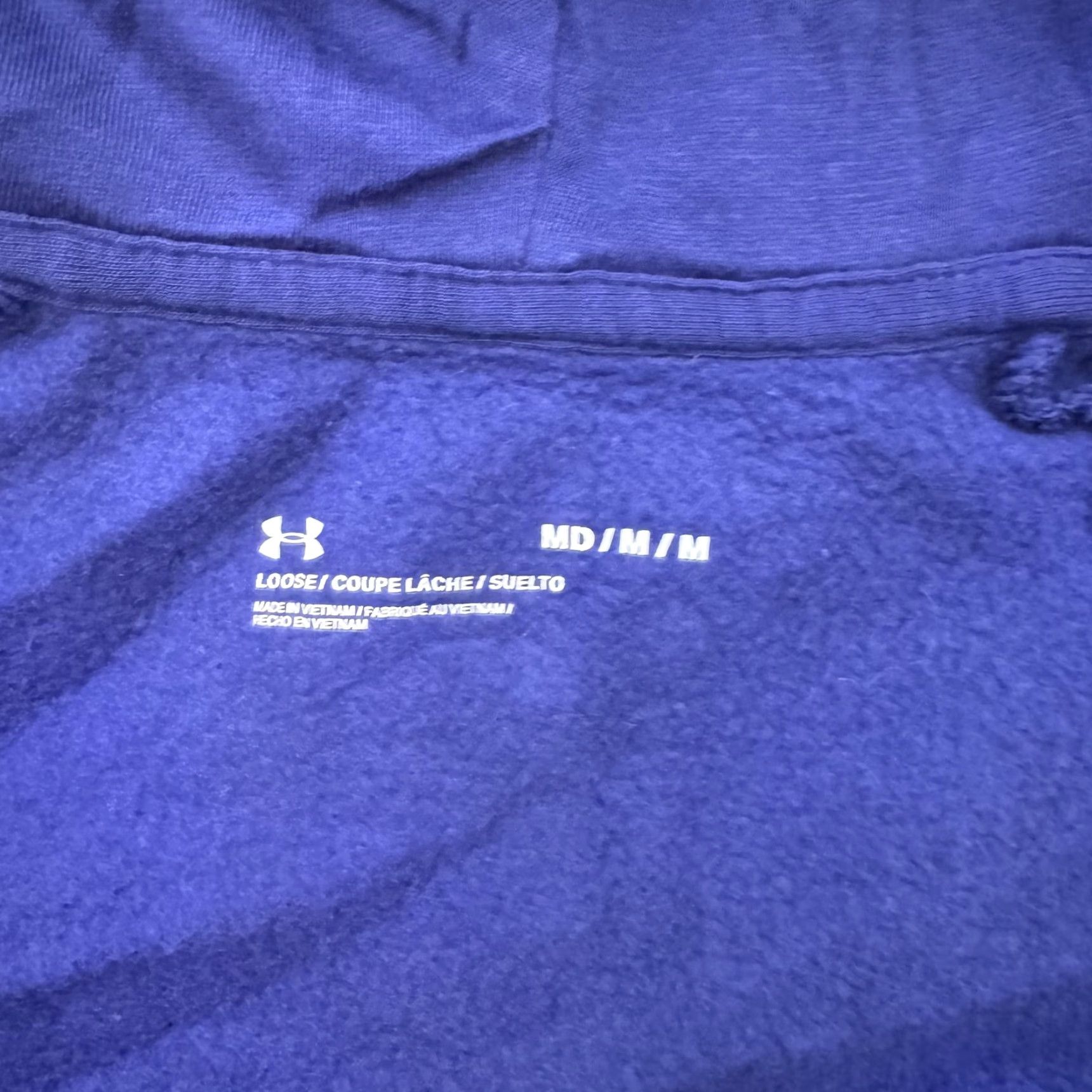 Under Armour Under Armour Hoodie Full Zip Loose Fit Sweatshirt 1357111 Athletic Blue Medium Mens Size US M / EU 48-50 / 2 - 4 Thumbnail