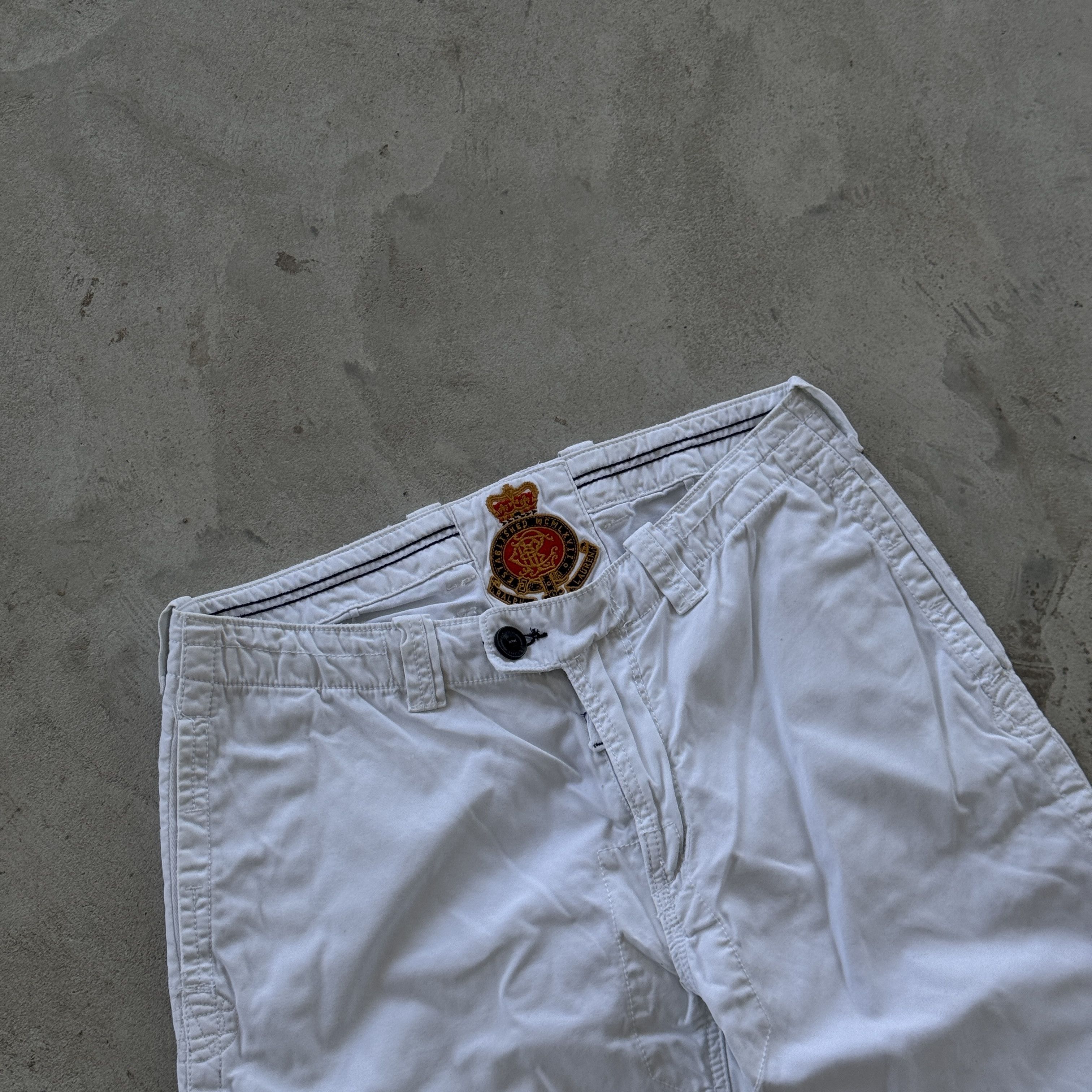 Polo Ralph Lauren Polo Ralph Lauren White Big Pony Crest Cargo Pants 34x34 Size US 34 / EU 50 - 5 Thumbnail