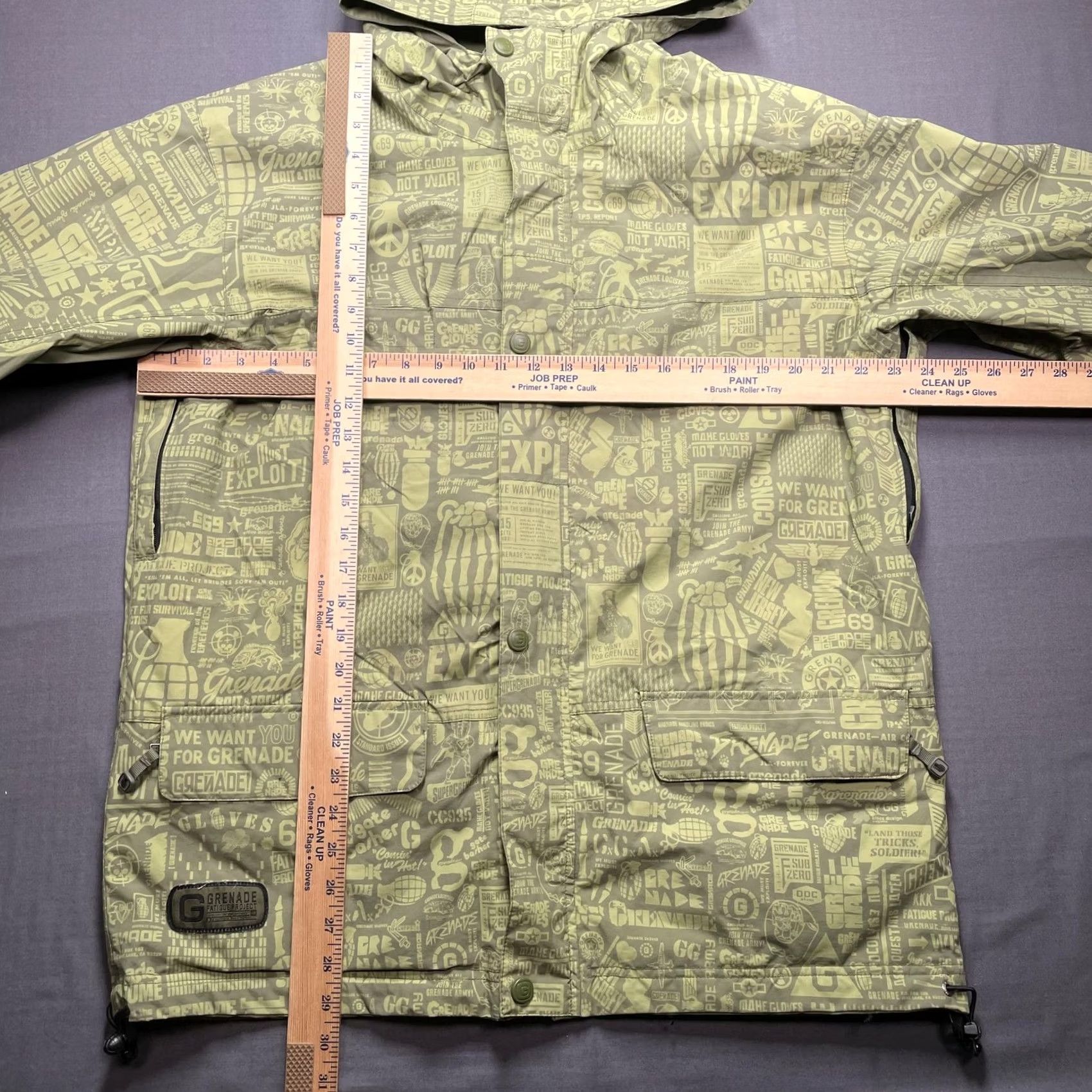 Y/Project Grenade Fatigue Project Parka Jacket Reversible Green Olive Mens Large Size US 33 - 3 Thumbnail