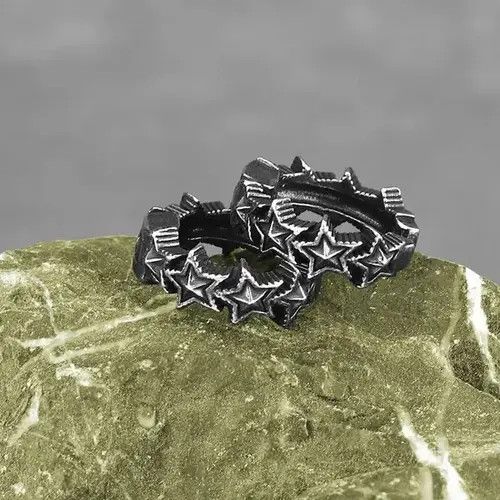 Malice Studios Stainless Steel Stars Clip Earrings Size ONE SIZE - 2 Thumbnail