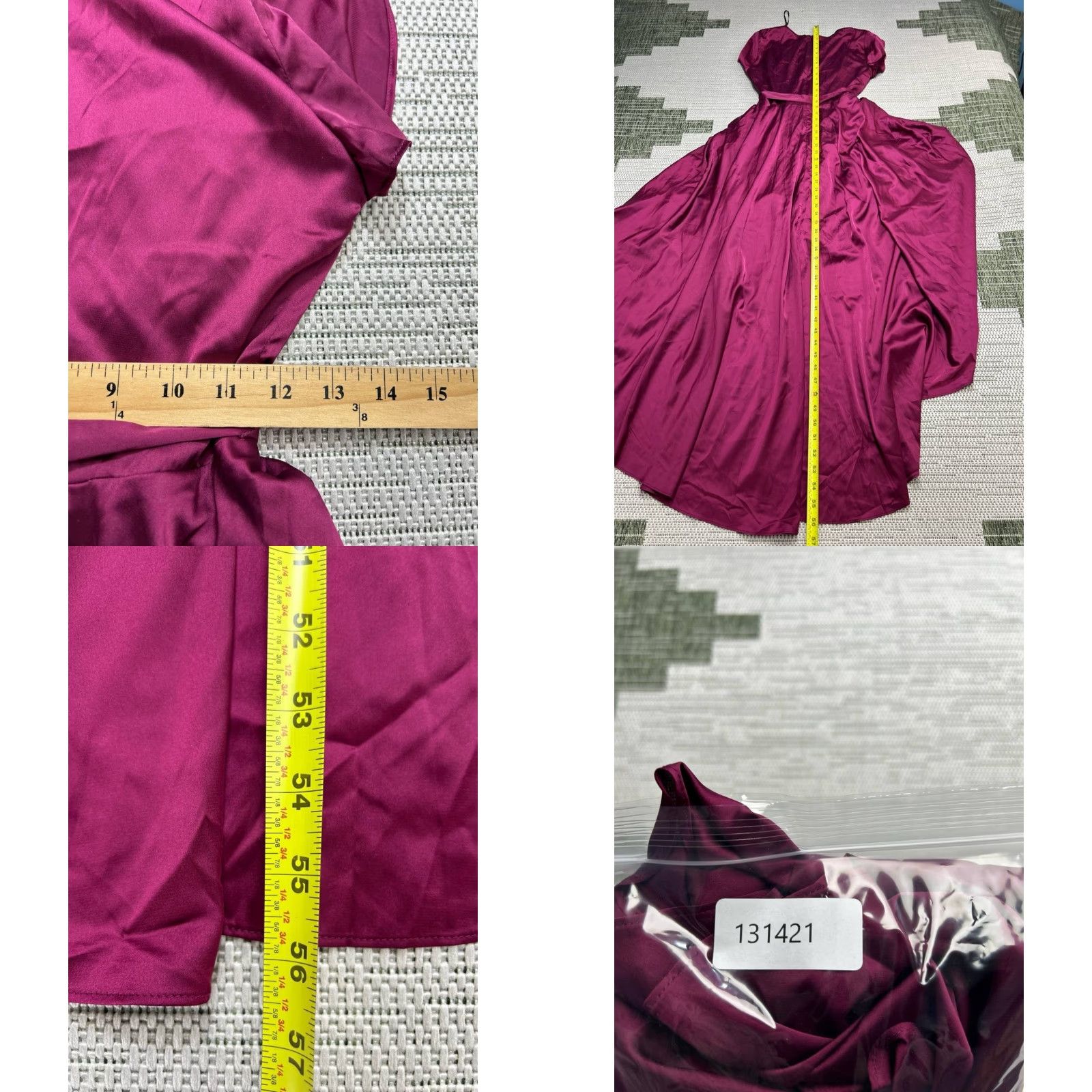Lulus Lulus Dress Womens Small Purple Ruffle Blouson Satin Midi New Size S / US 4 / IT 40 - 8 Thumbnail