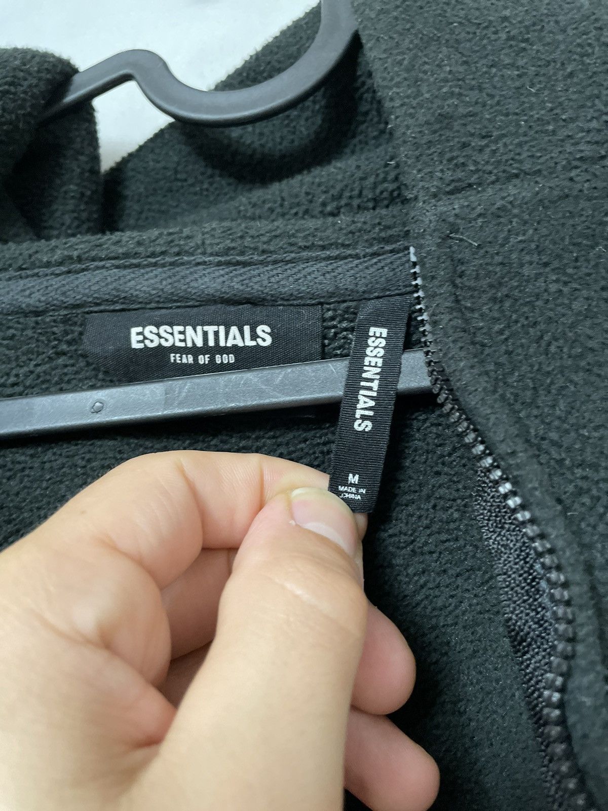 Fear of God 🔥Fear of God Essentials Polar Fleece Jacket Black SZ Medium Size US M / EU 48-50 / 2 - 3 Thumbnail