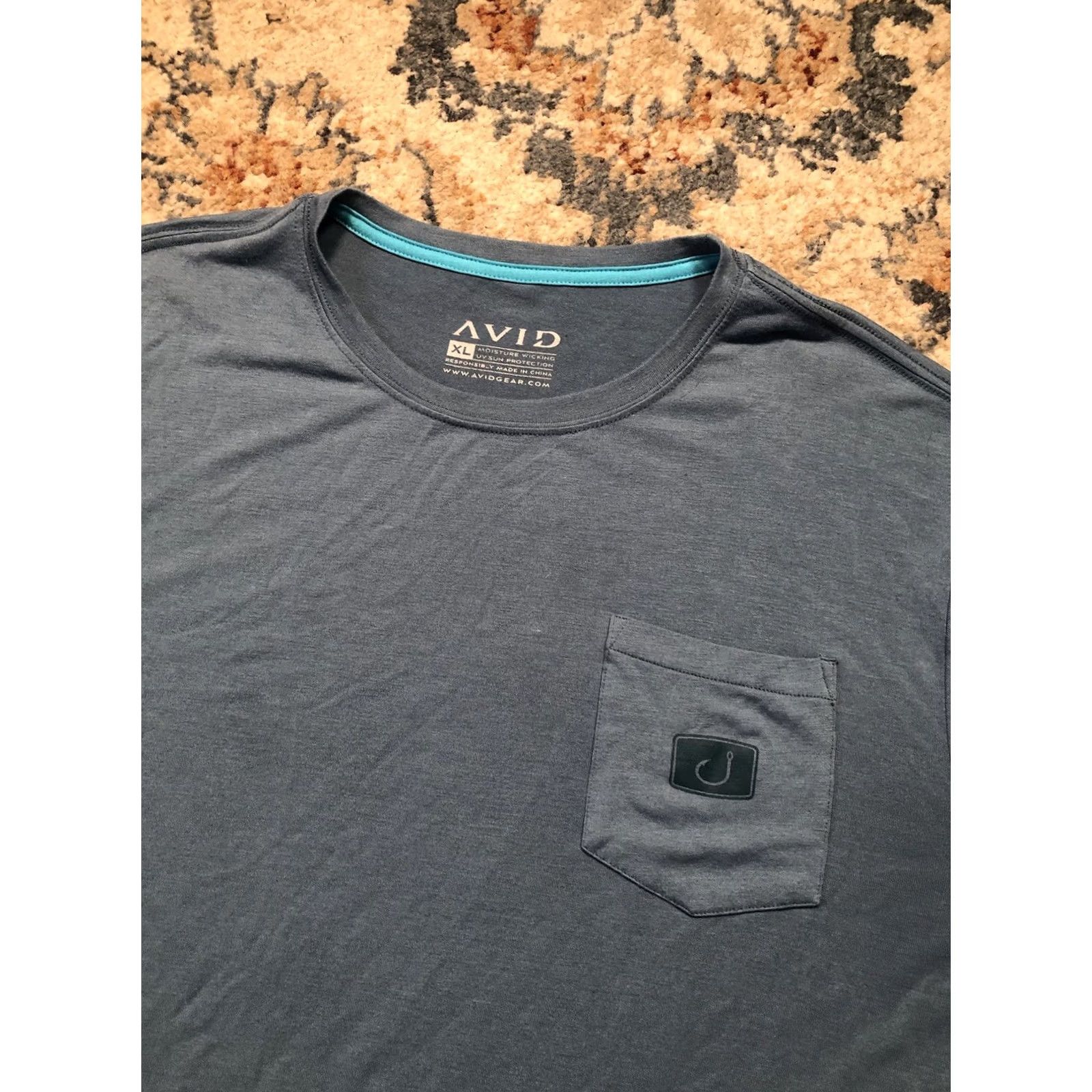 Vintage AVID T Shirt Mens XL Blue Logo Fishing Outdoors Size US XL / EU 56 / 4 - 7 Thumbnail