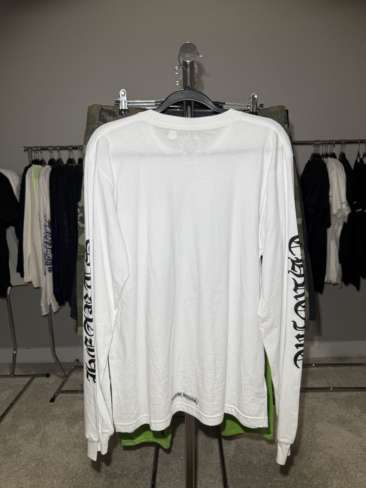 Chrome Hearts Chrome Hearts White Neck Logo Longlseeve Size US L / EU 52-54 / 3 - 2 Thumbnail