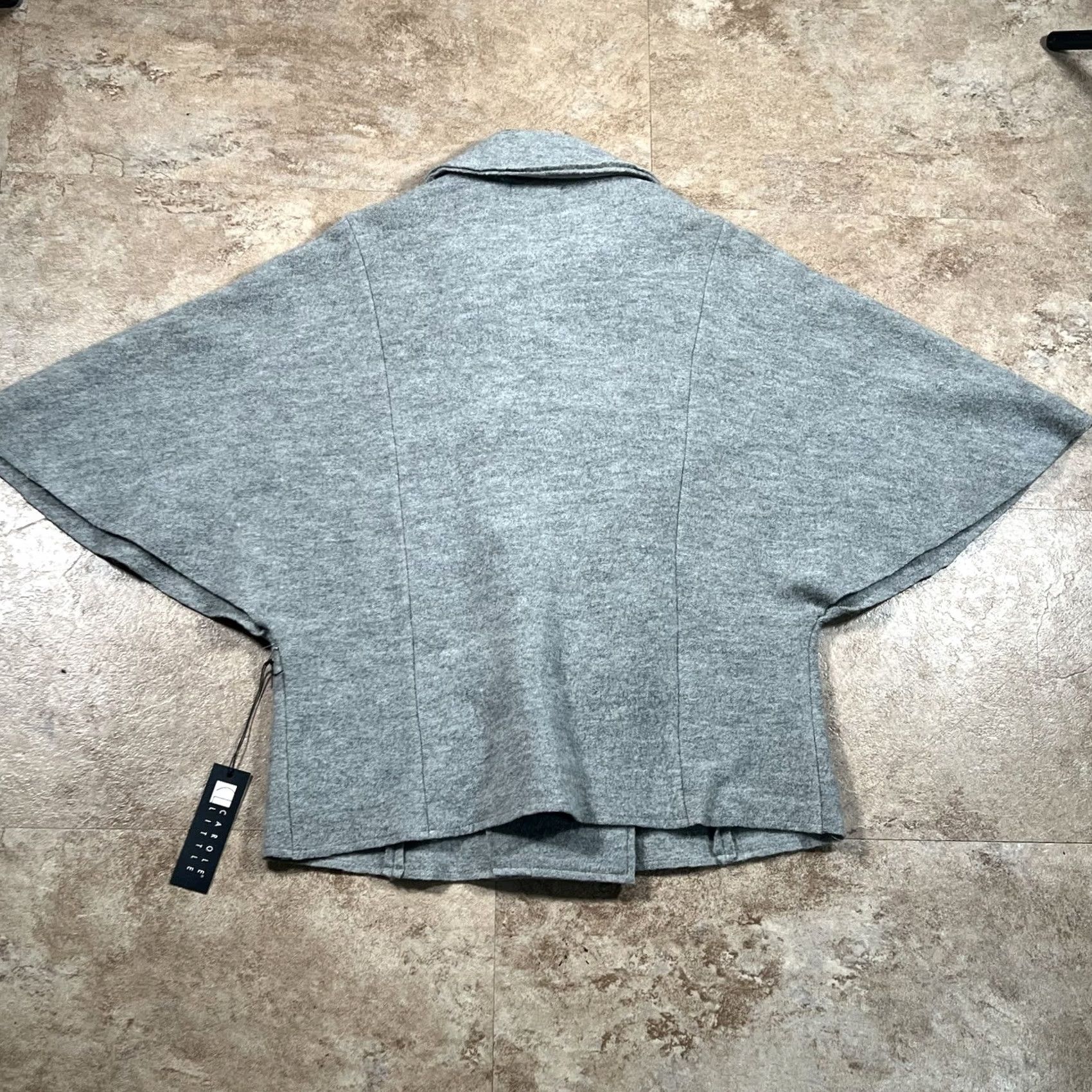 J Brand Womens Sweater Cape Poncho Gray S Style Brand Unbranded Capes & Ponchos Style: Cape Sweater, Gray, S, Womens Size S / US 4 / IT 40 - 3 Thumbnail
