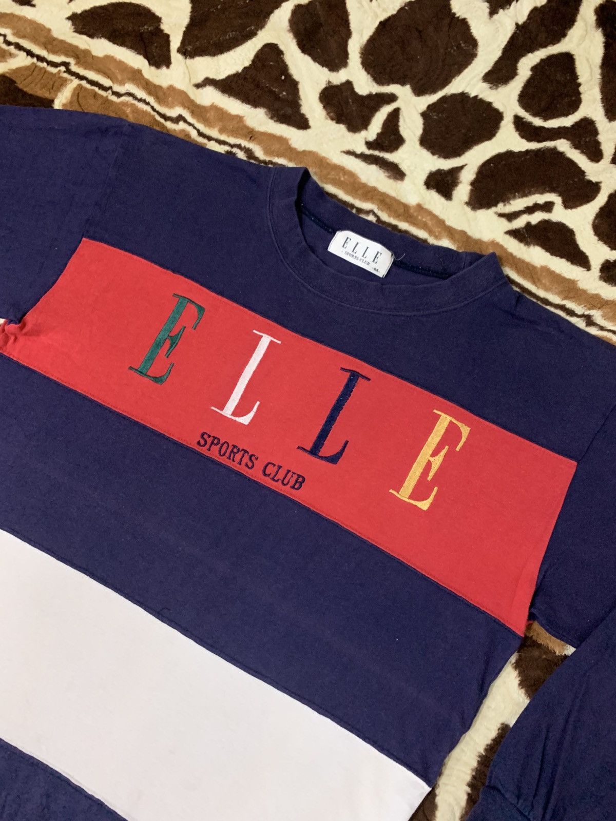 Japanese Brand LAST DROP#Vintage Elle Spell Out Long Sleeve Made In Japan Size US M / EU 48-50 / 2 - 8 Thumbnail