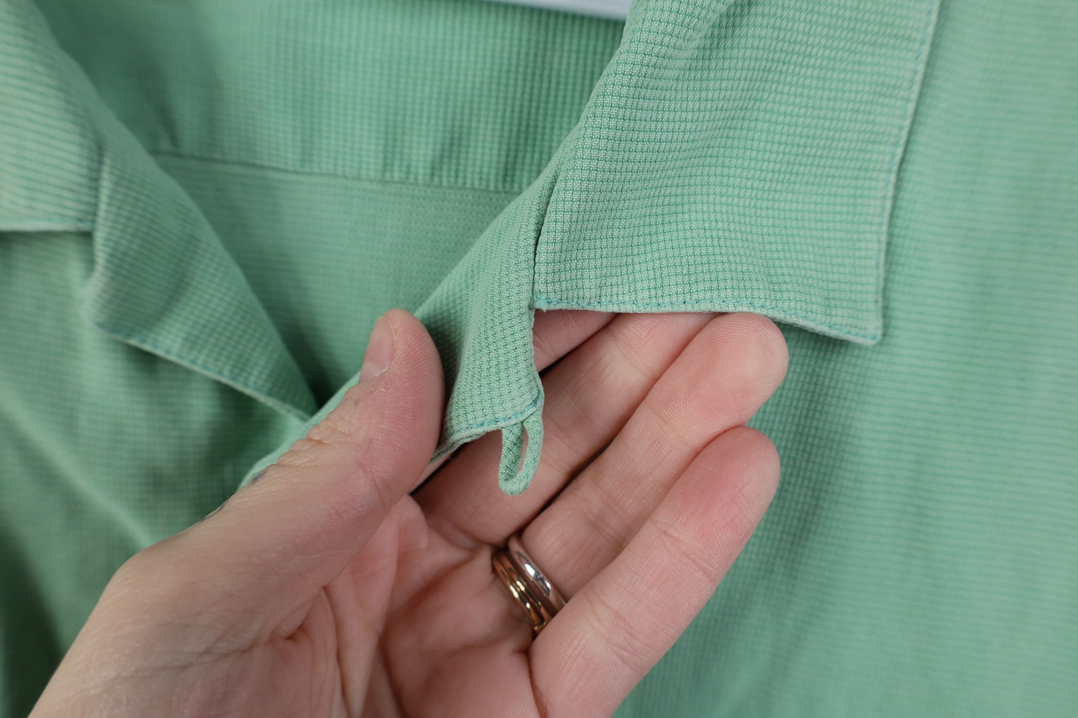 Tommy Bahama Vintage 90s Tommy Bahama Looped Collar Button Shirt Green Size US M / EU 48-50 / 2 - 5 Thumbnail