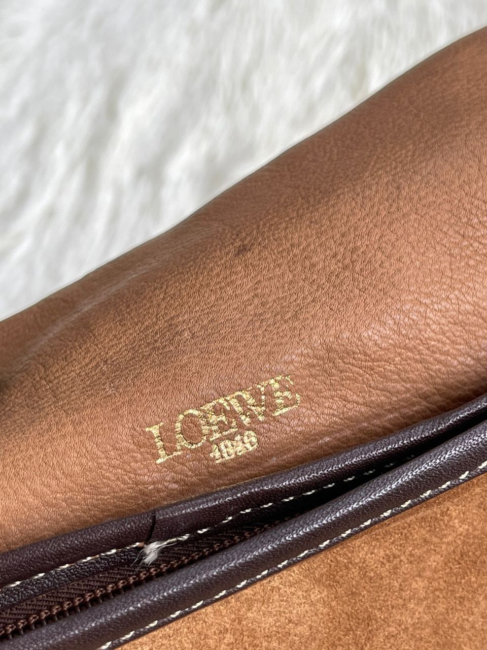 Loewe × Vintage Loewe Suede Leather Sling Bag Size ONE SIZE - 21 Thumbnail