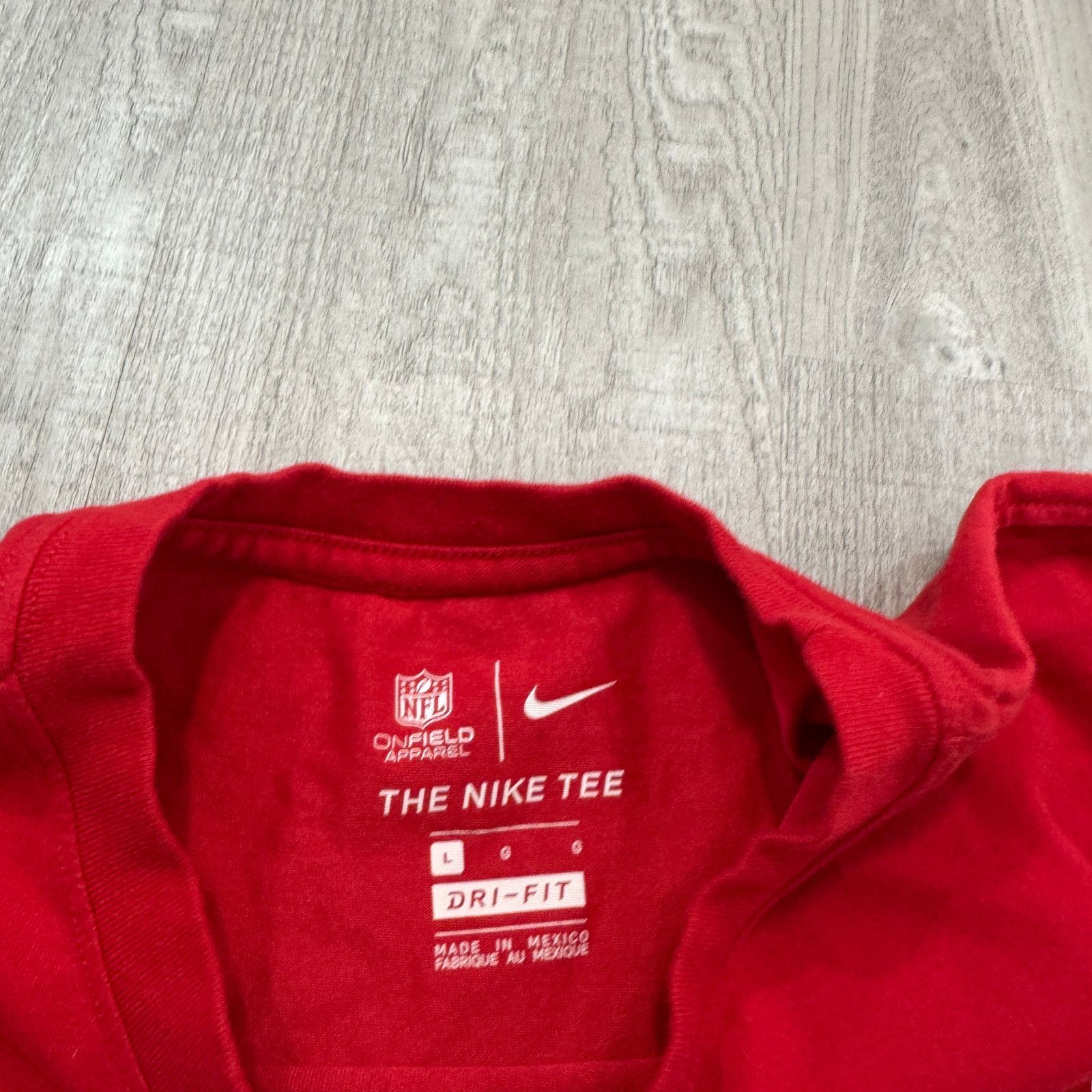 Nike Nike New England Patriots Football Shirt Men's Large Red NFL Size US L / EU 52-54 / 3 - 7 Thumbnail