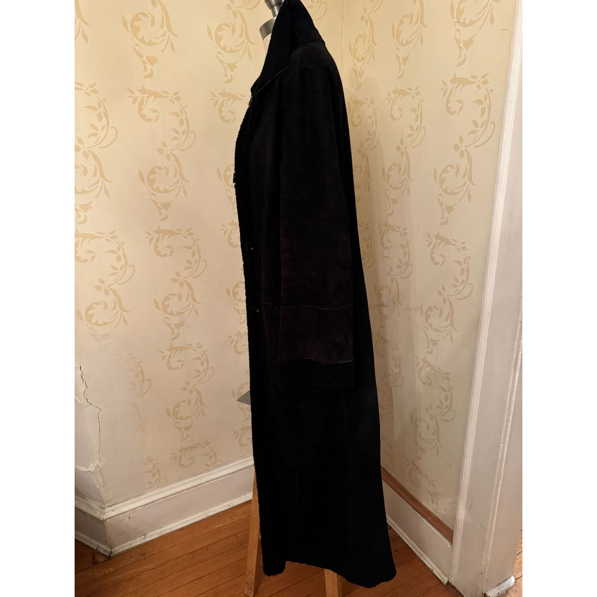 Vintage Beautiful Autunno Collezione Shearling Maxi Stunning Jacket Size M / US 6-8 / IT 42-44 - 2 Thumbnail