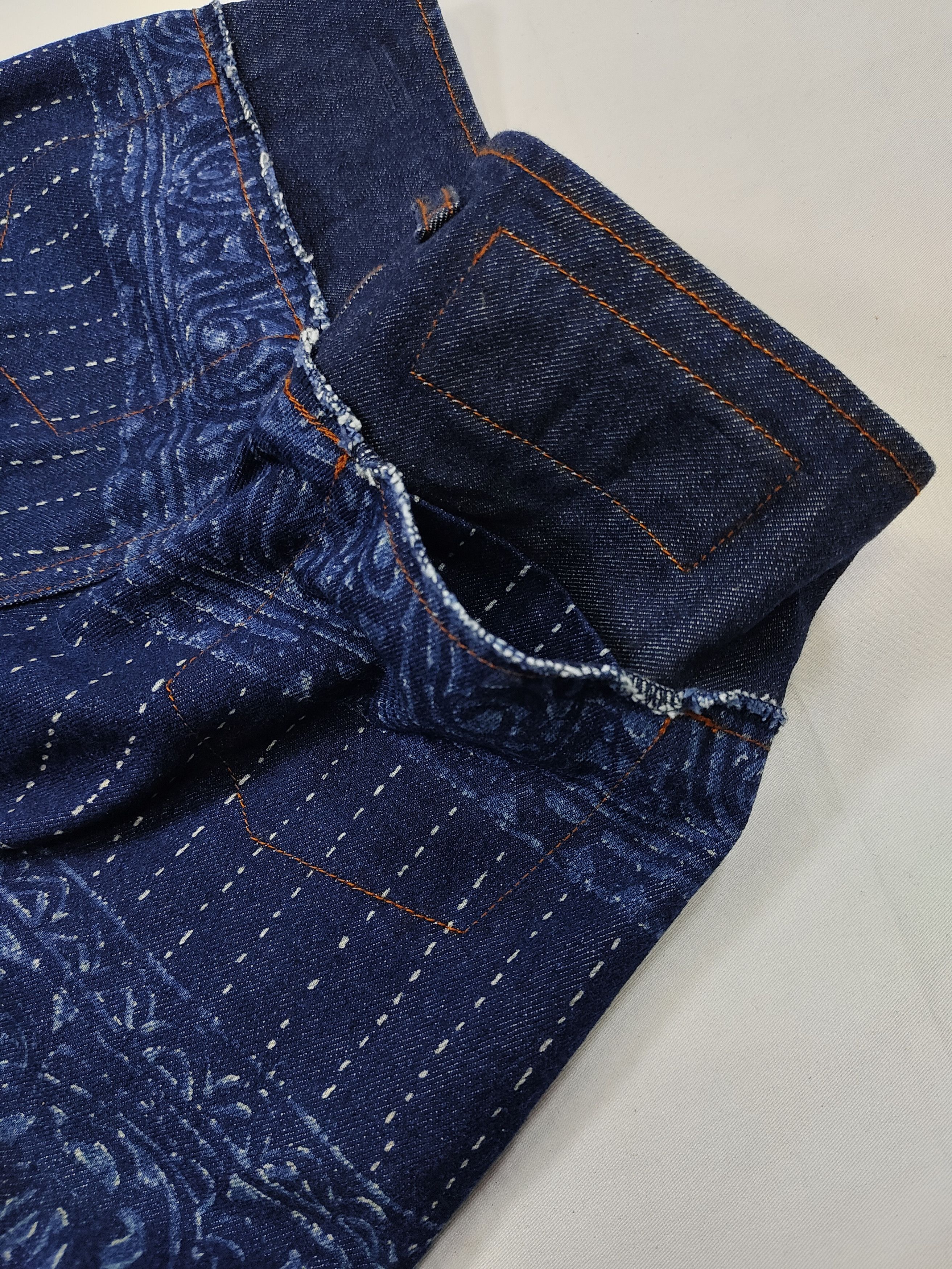 Jean Paul Gaultier 90s JPG- Archive Ethnic Baroque Graphic Structural Jeans Size 28" / US 6 / IT 42 - 8 Thumbnail