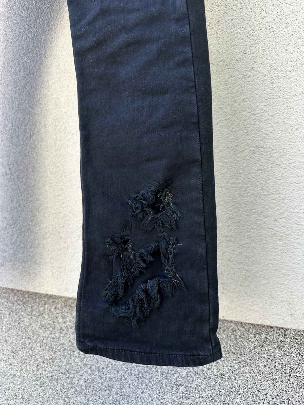 Rick Owens × Rick Owens Drkshdw Rick Owens frayed detail Detroit Denim Size US 31 - 6 Thumbnail