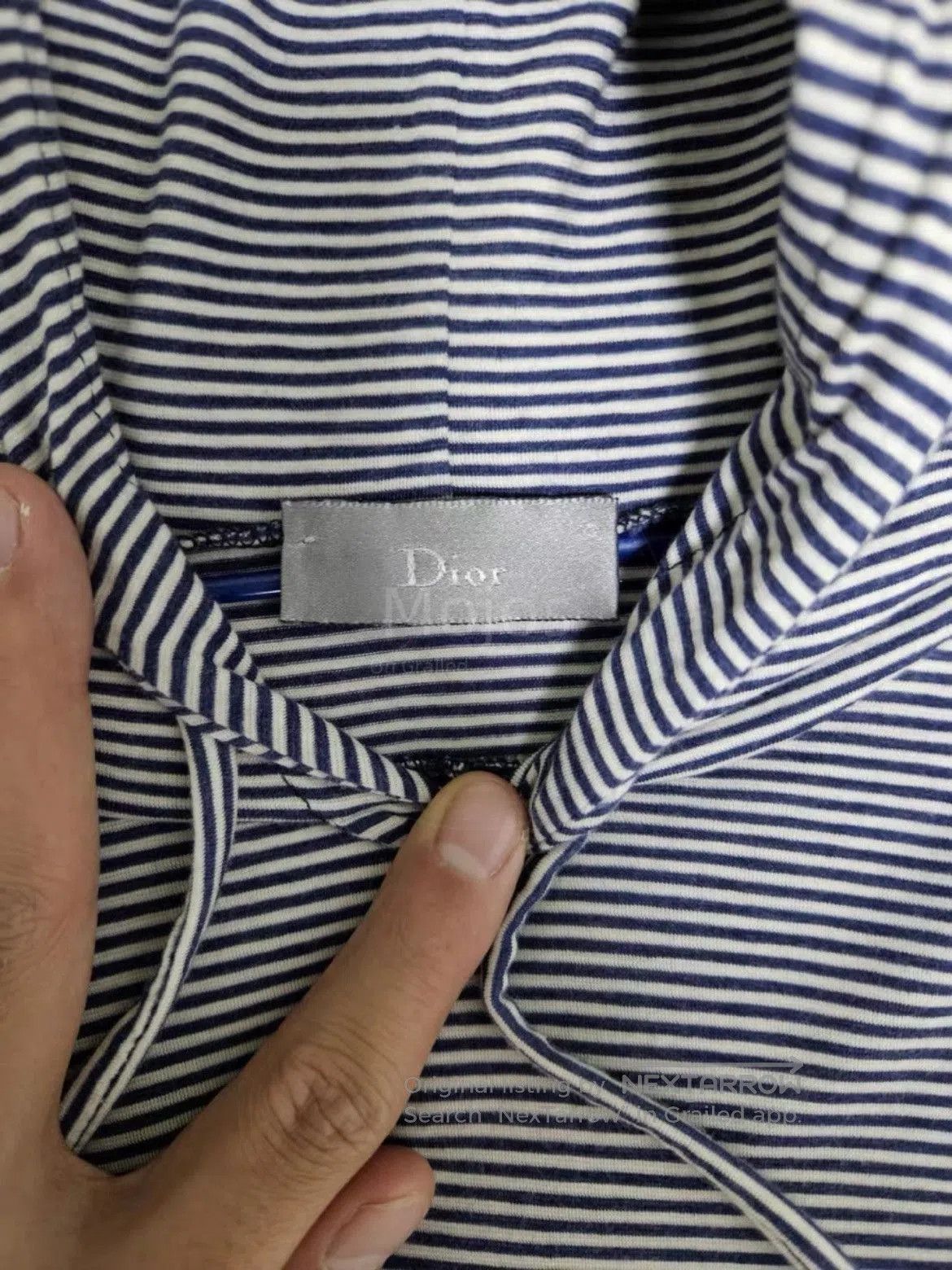 Dior Dior Homme Bee Stitches Stripe Hoodie. Size US XL / EU 56 / 4 - 3 Thumbnail