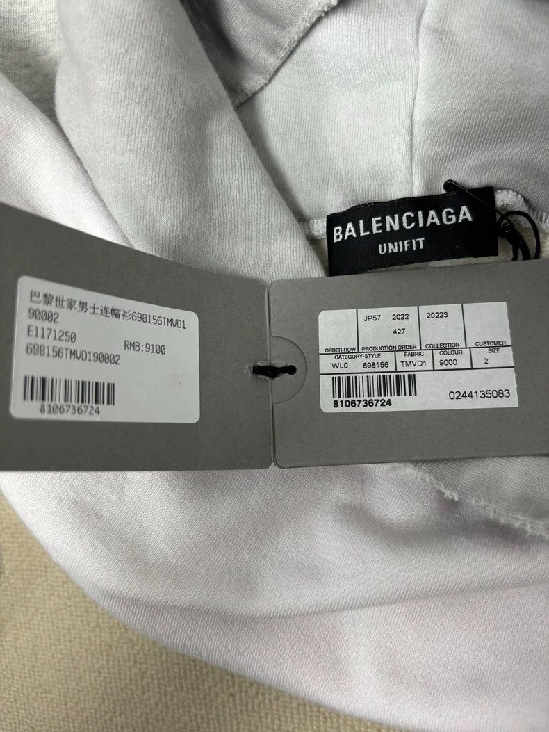 Balenciaga Balenciaga size 2 FW22 reverse monogram pullover hoodie Size US M / EU 48-50 / 2 - 5 Thumbnail